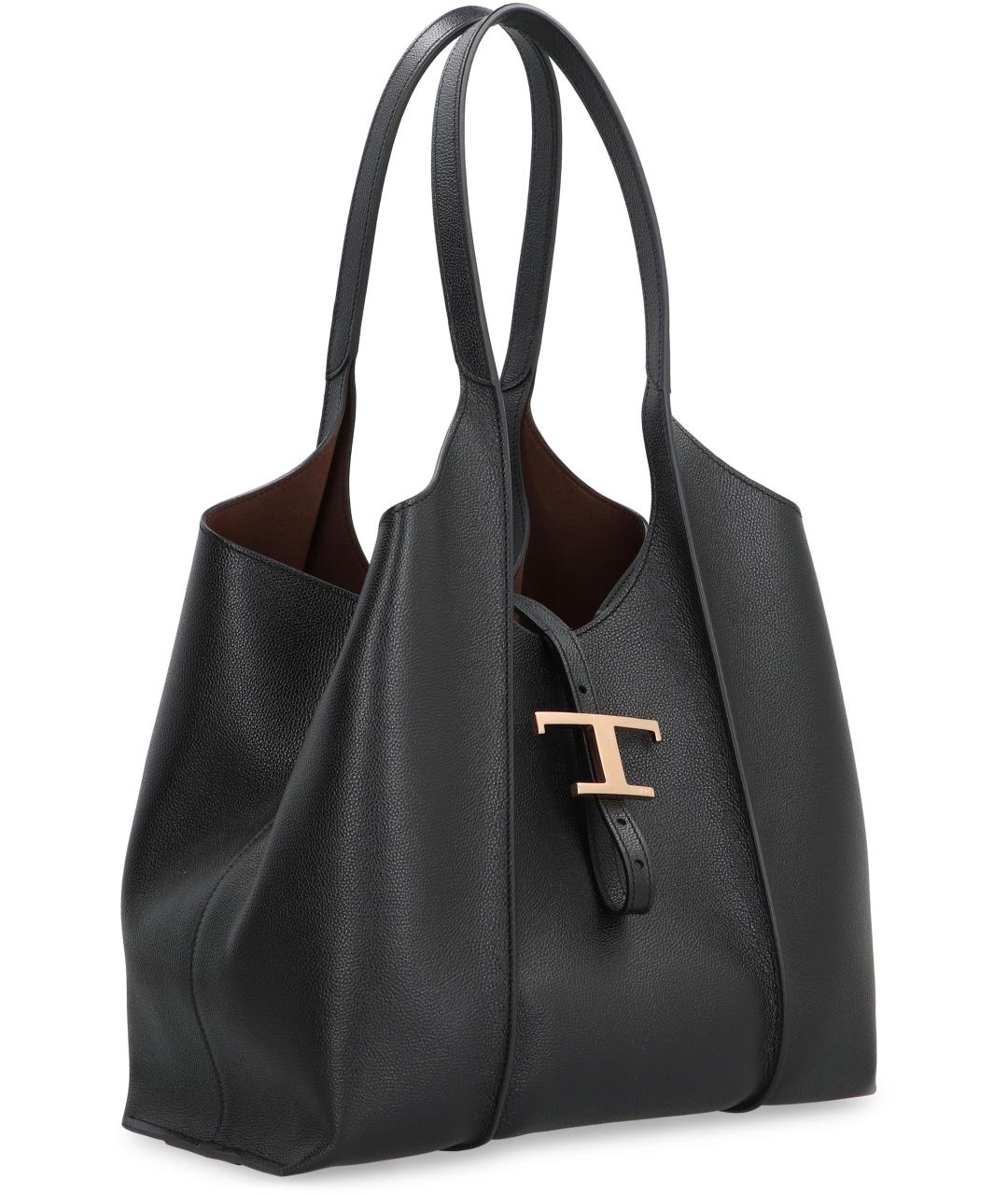 TOD'S Синяя кожаная сумка тоут, фото 2