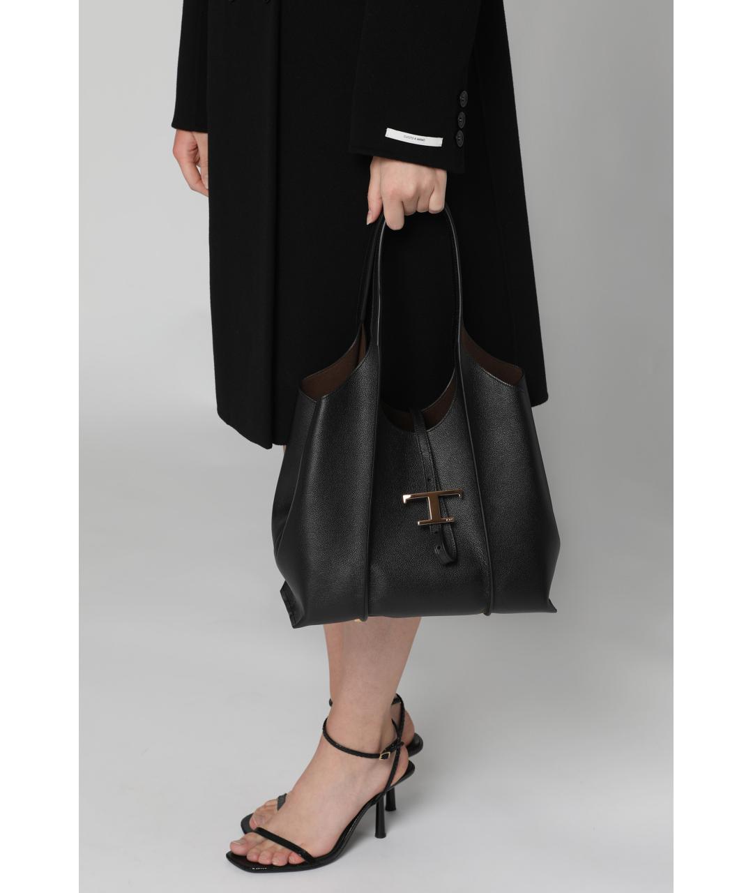 TOD'S Синяя кожаная сумка тоут, фото 5