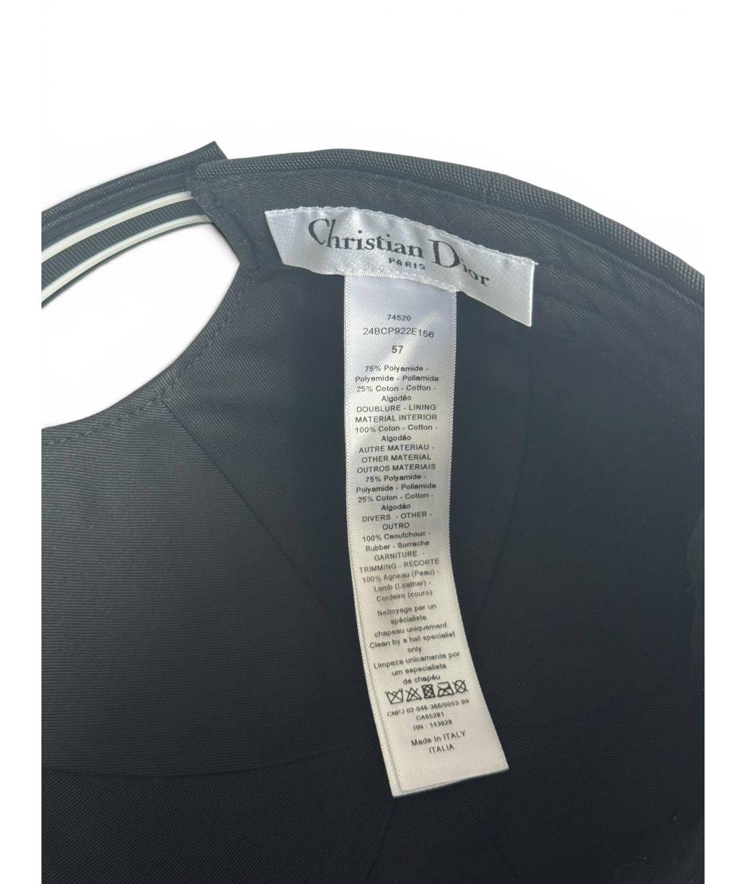 CHRISTIAN DIOR Черная кепка, фото 8