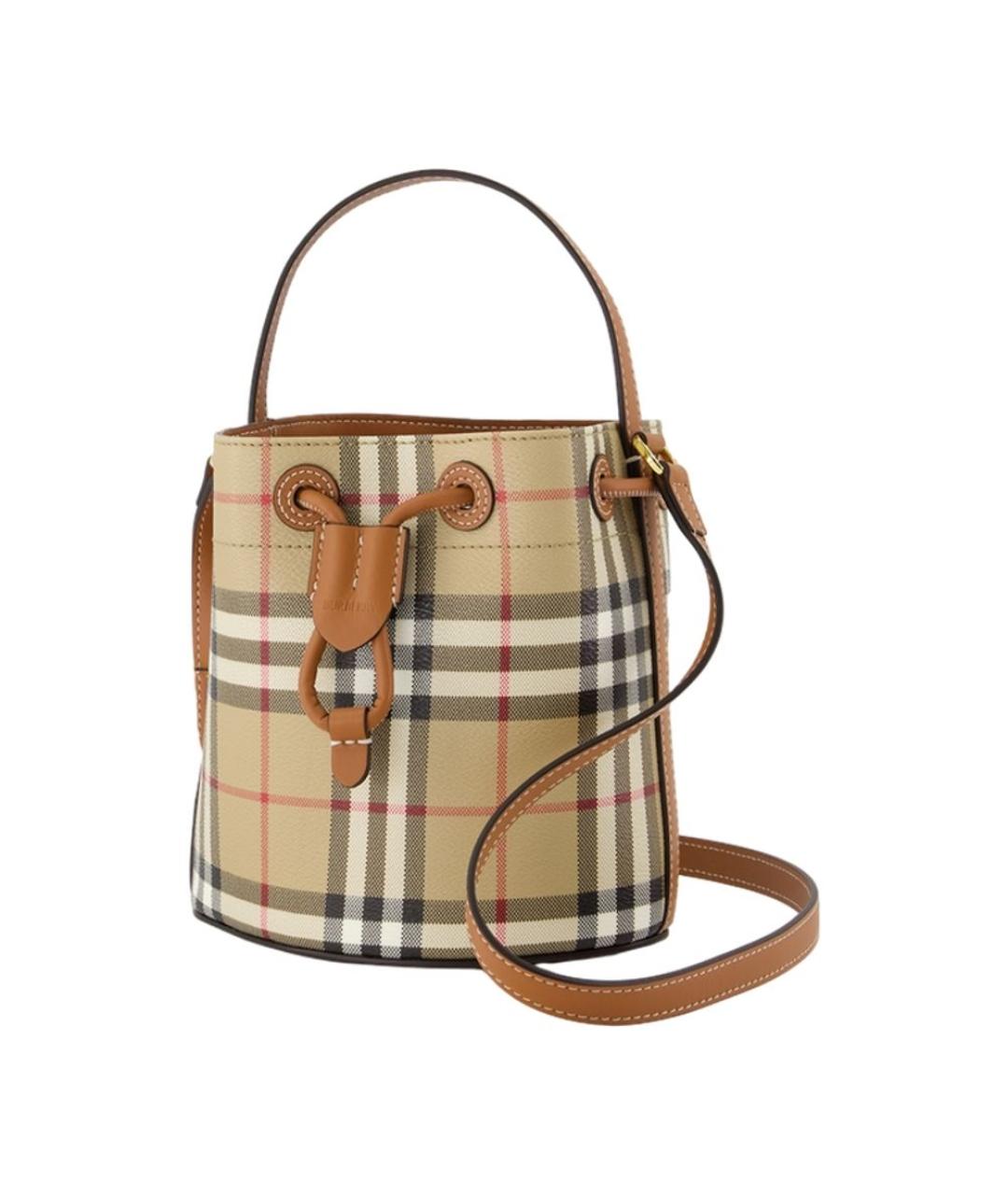 BURBERRY Бежевая канва сумка через плечо, фото 2