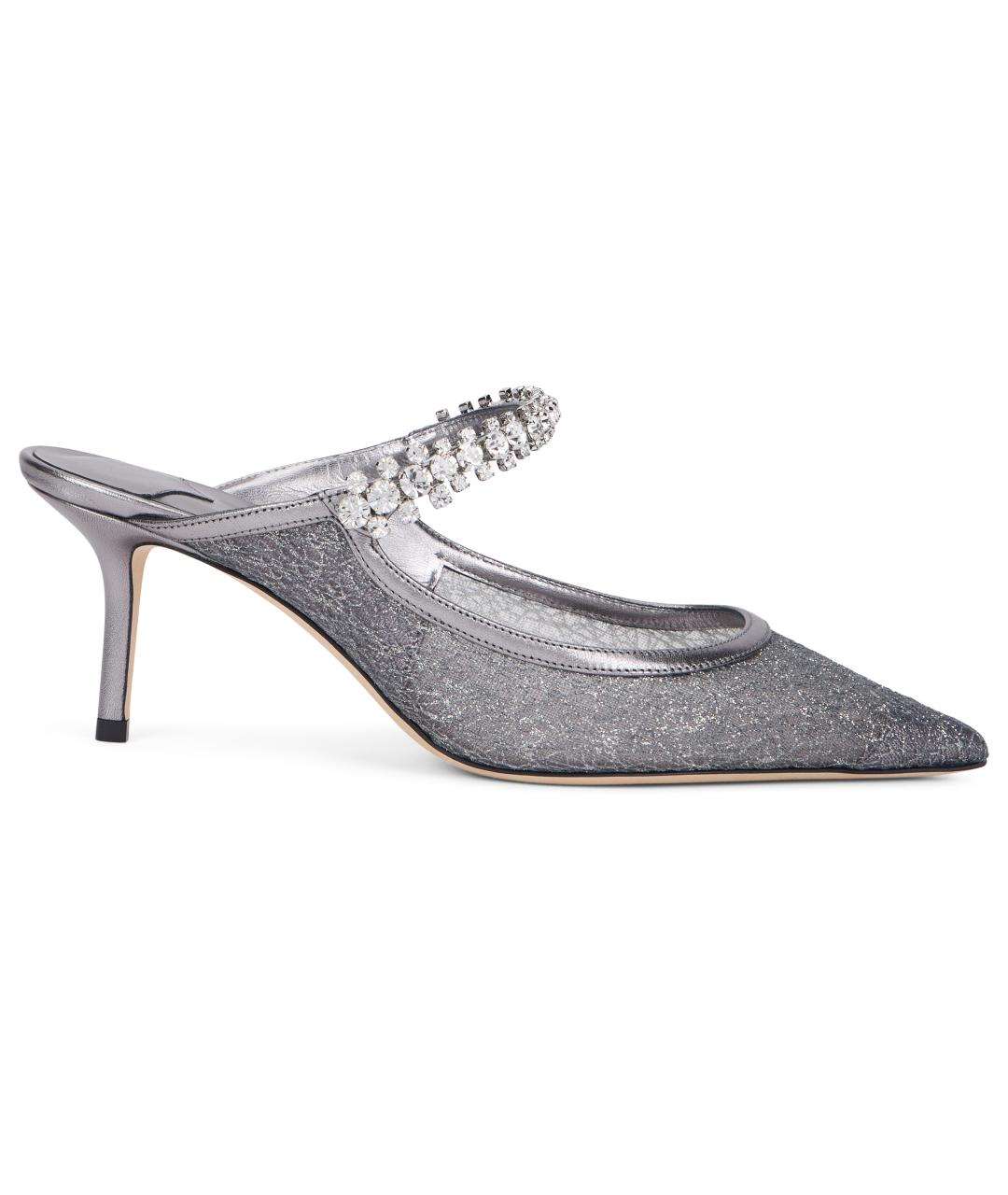 JIMMY CHOO Серебряные туфли, фото 2