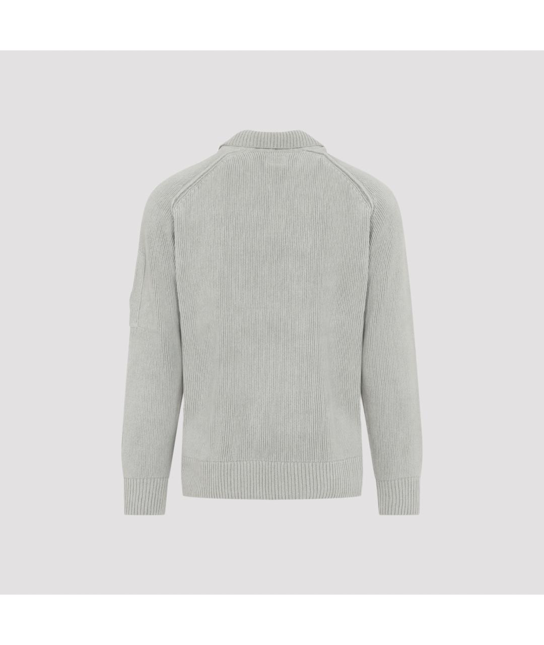 CP COMPANY Серый хлопковый джемпер / свитер, фото 2
