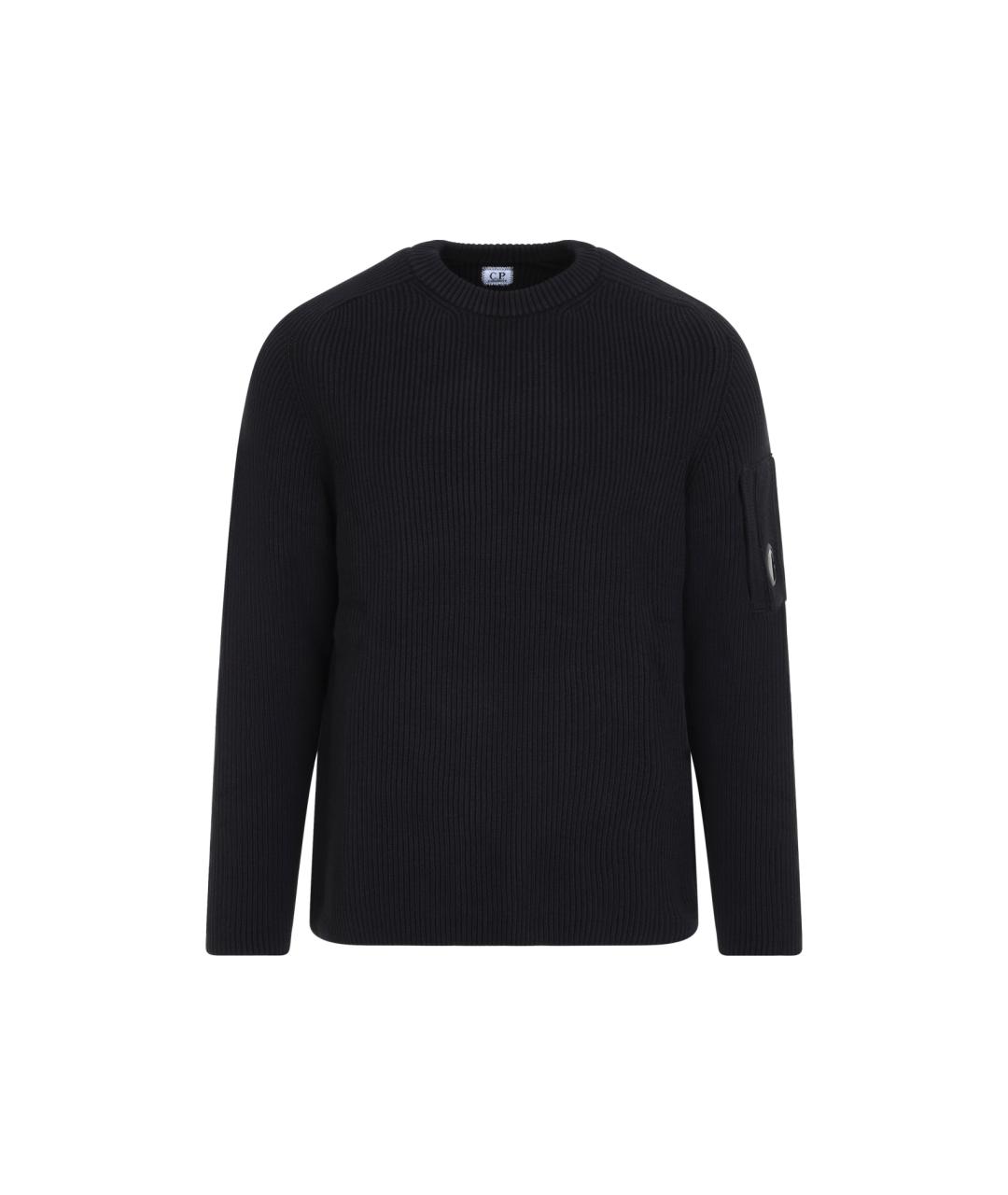 CP COMPANY Черный хлопковый джемпер / свитер, фото 1