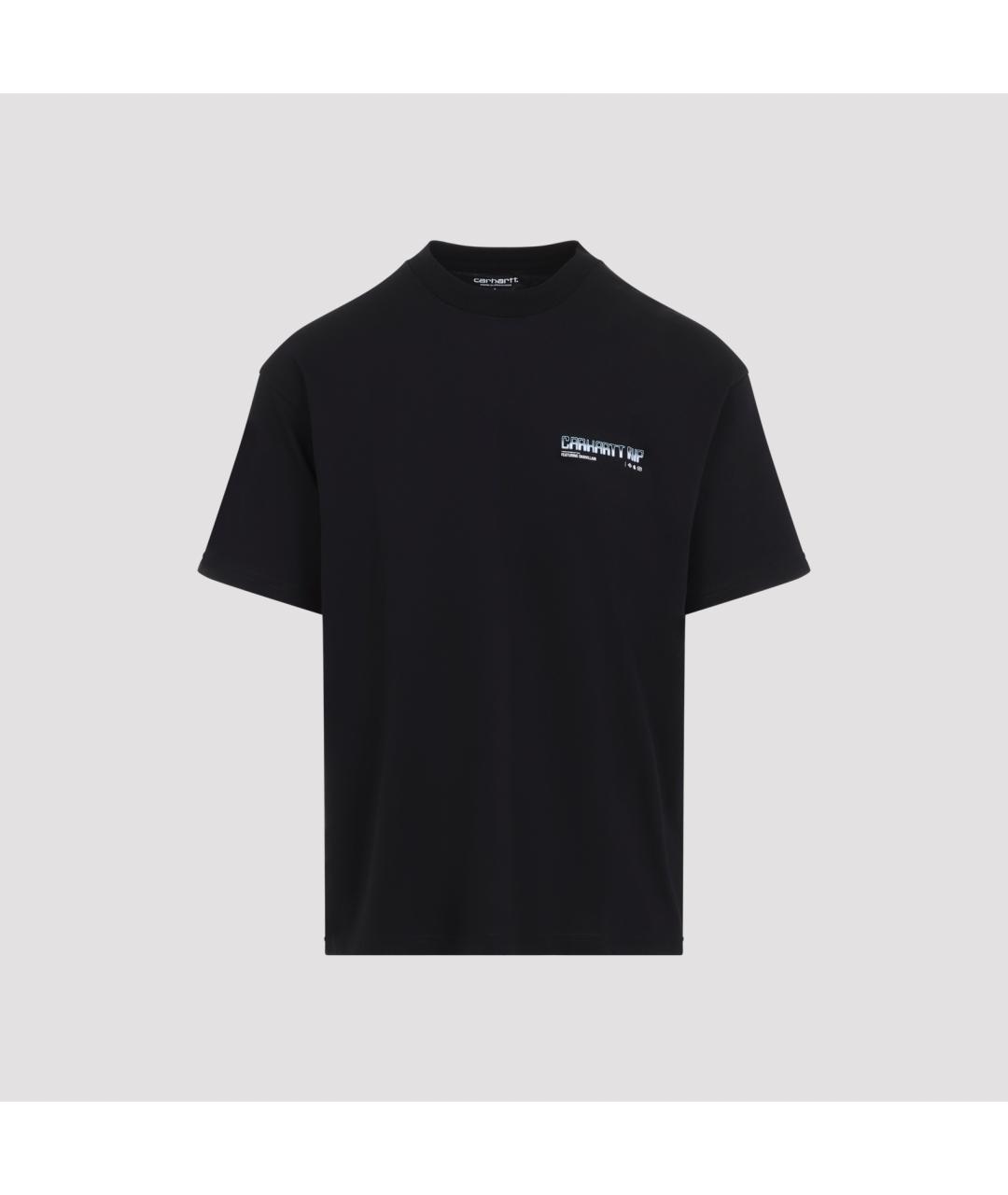 CARHARTT WIP Черная хлопковая футболка, фото 2