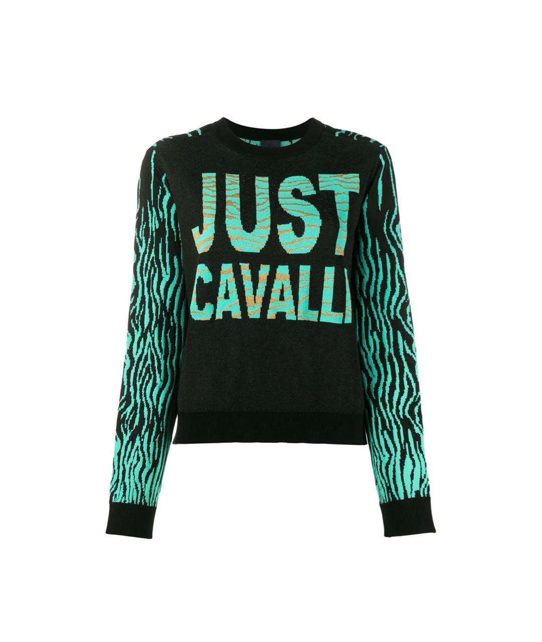 ROBERTO CAVALLI Черный кашемировый джемпер / свитер, фото 8