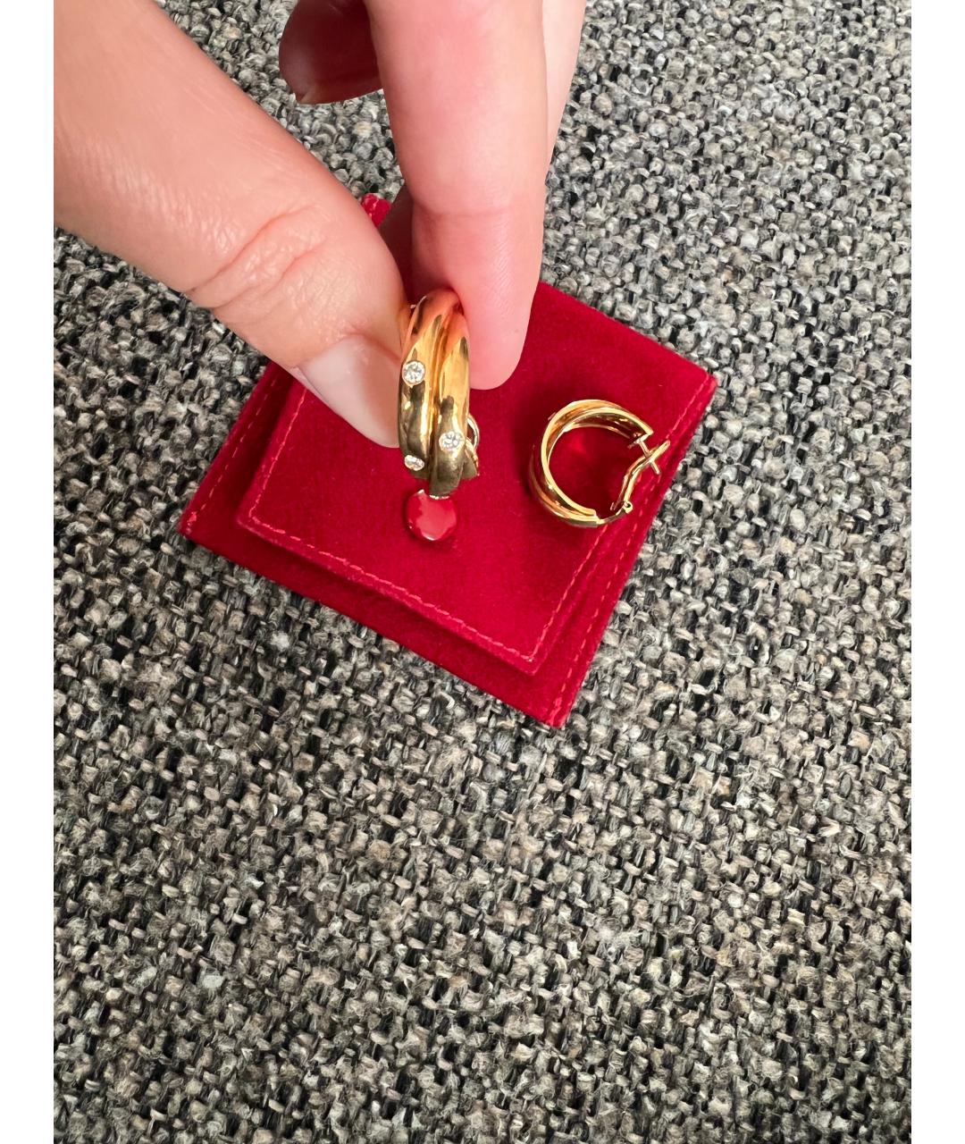 CARTIER Золотые серьги из желтого золота, фото 4