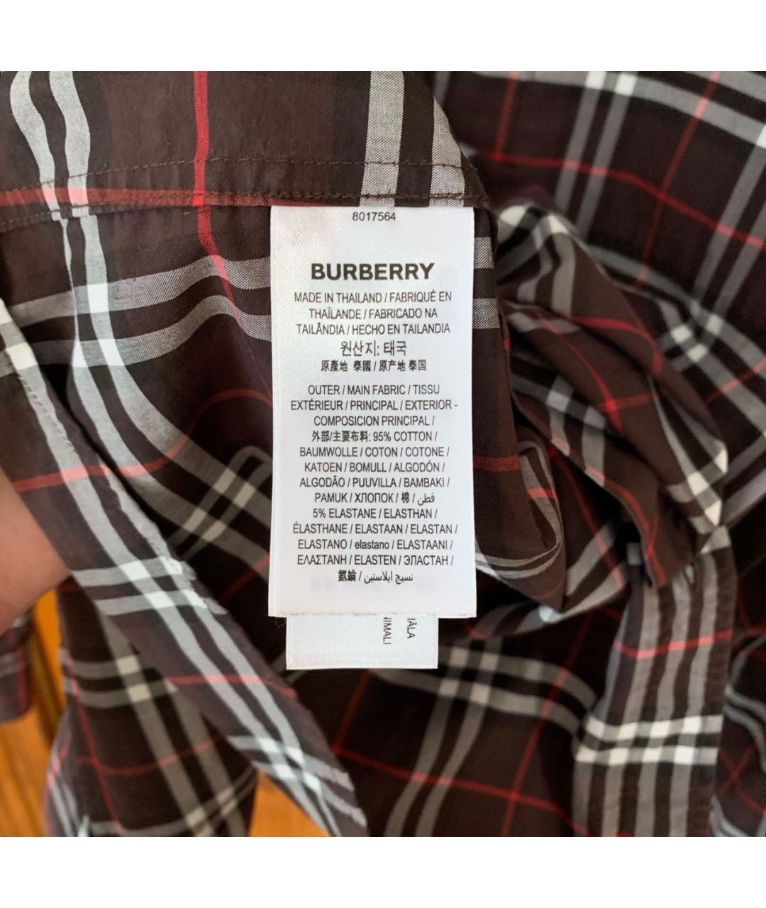 BURBERRY Мульти хлопковая рубашка, фото 6