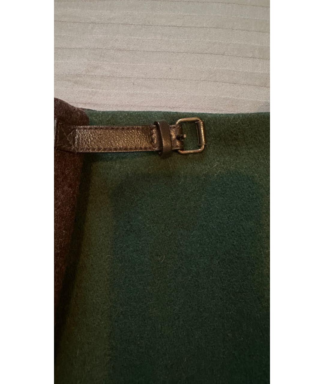 ETRO Коричневая шерстяная юбка мини, фото 3