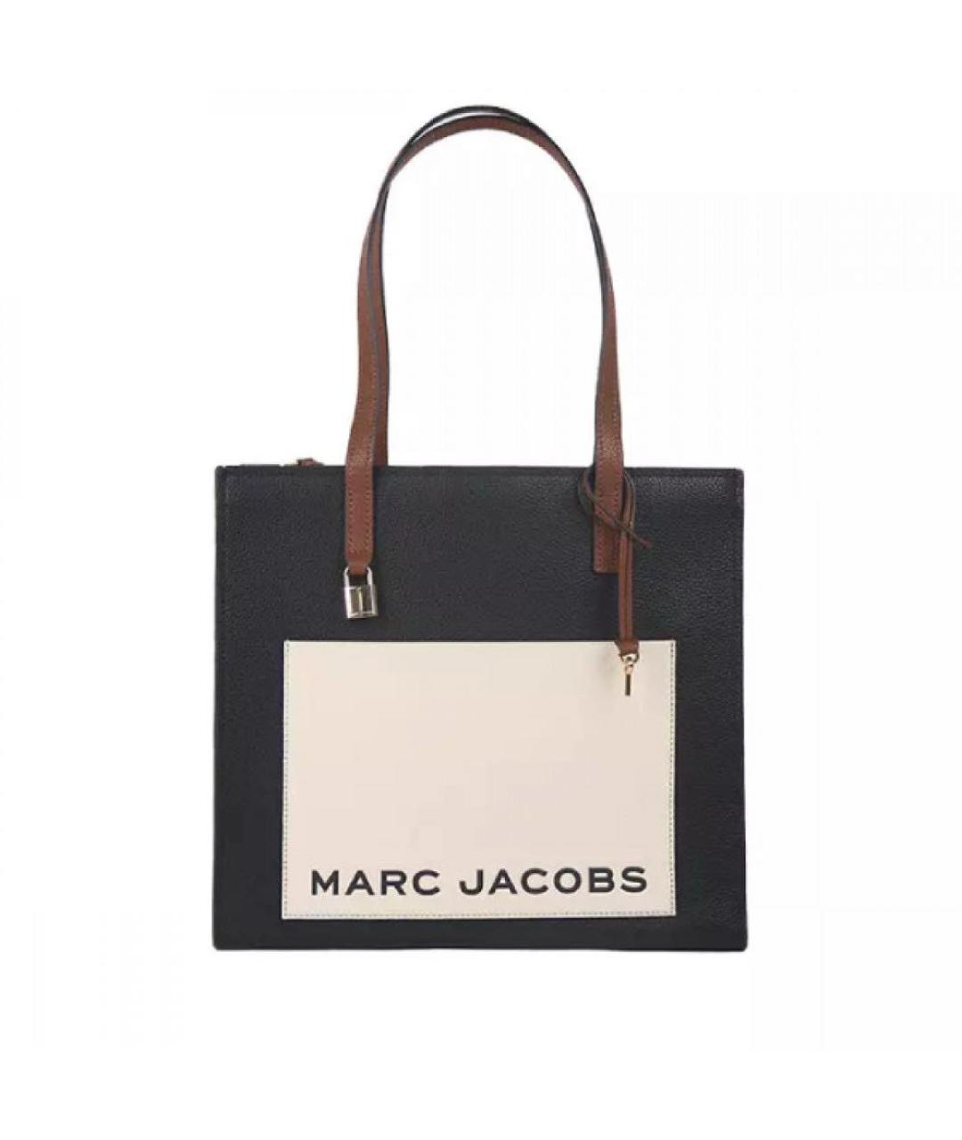MARC JACOBS Черная кожаная сумка тоут, фото 1
