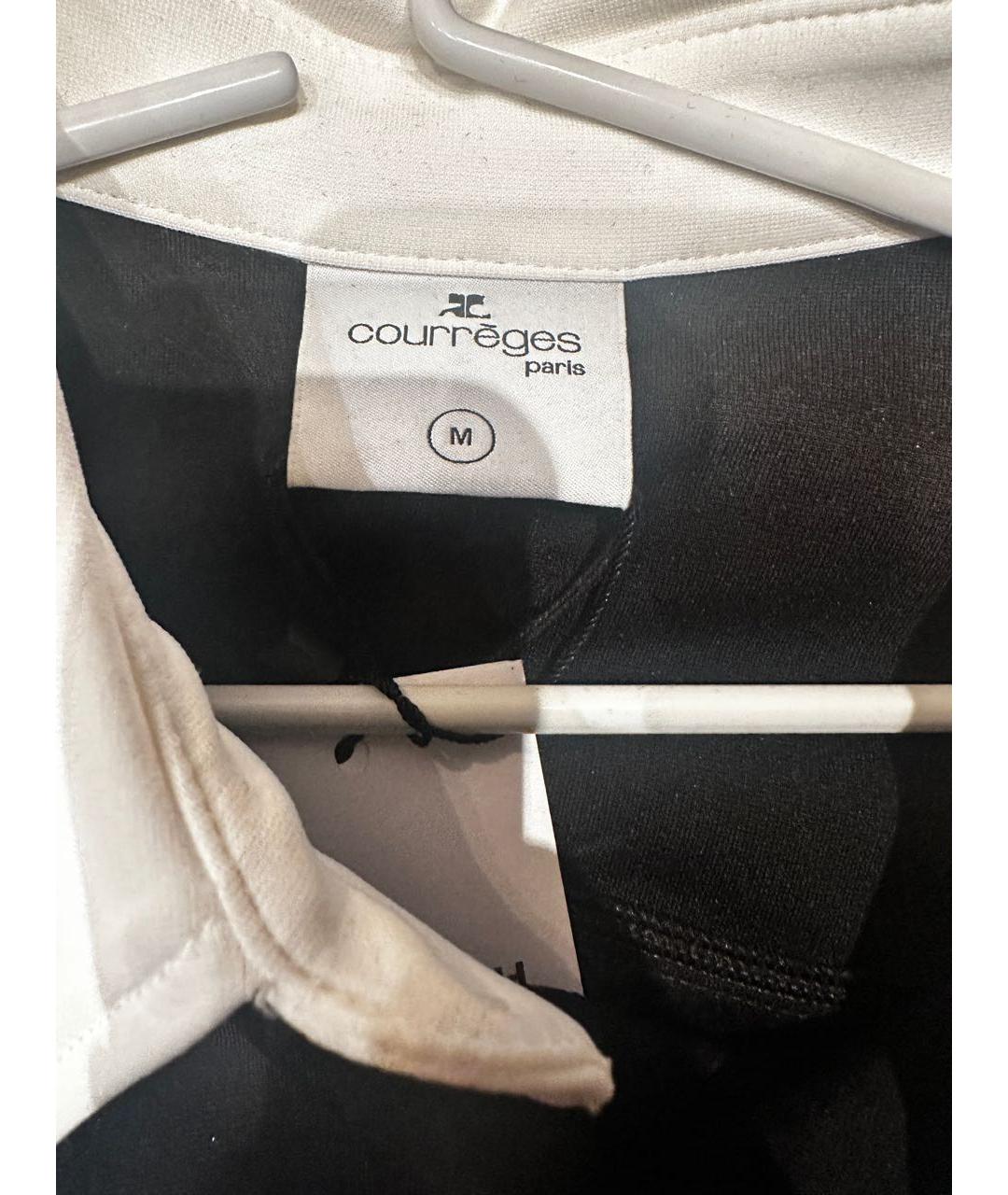 COURREGES Черная вискозная блузы, фото 4