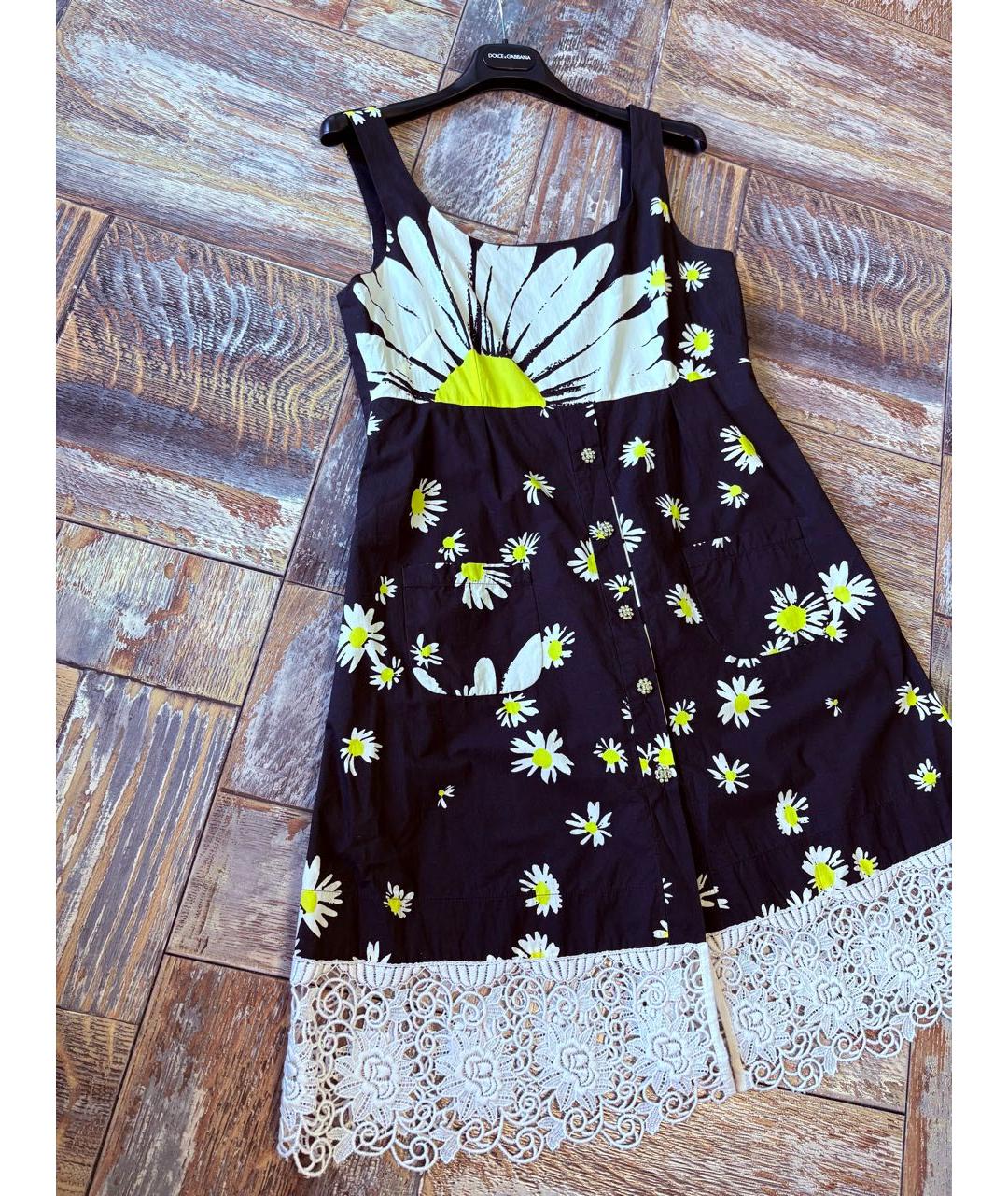 DOLCE&GABBANA Черный сарафан, фото 4