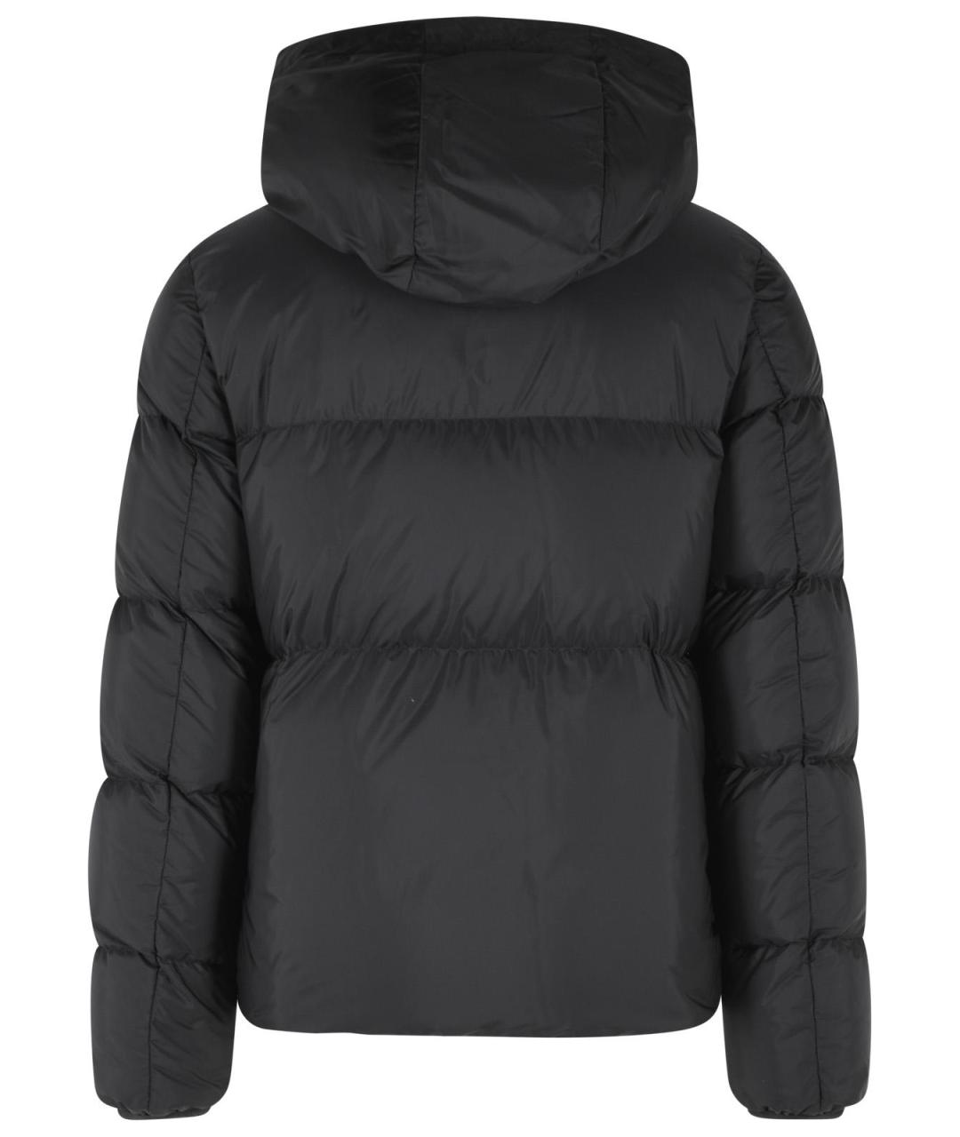 MONCLER Черный полиамидовый пуховик, фото 3