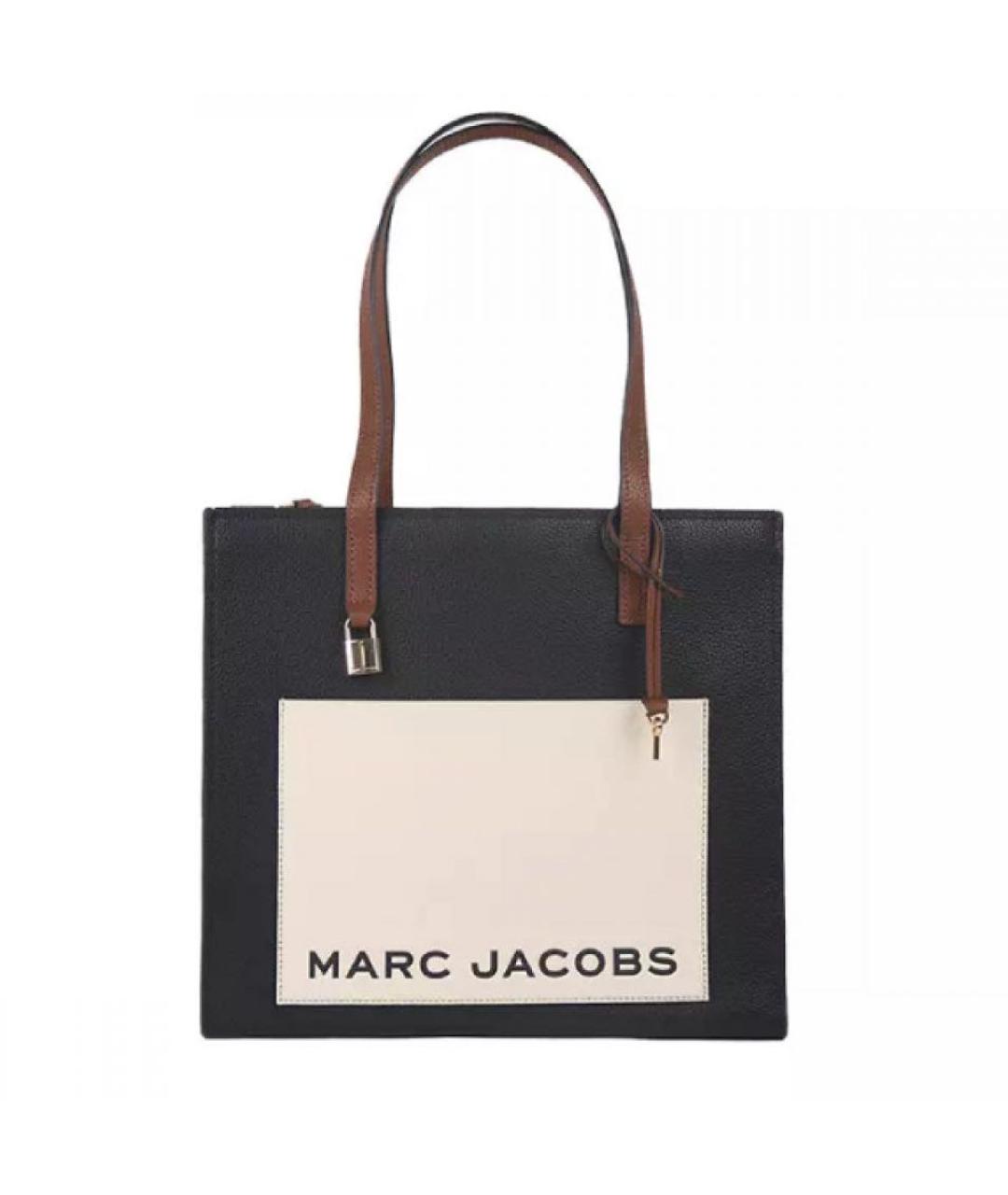 MARC JACOBS Черная кожаная сумка тоут, фото 9
