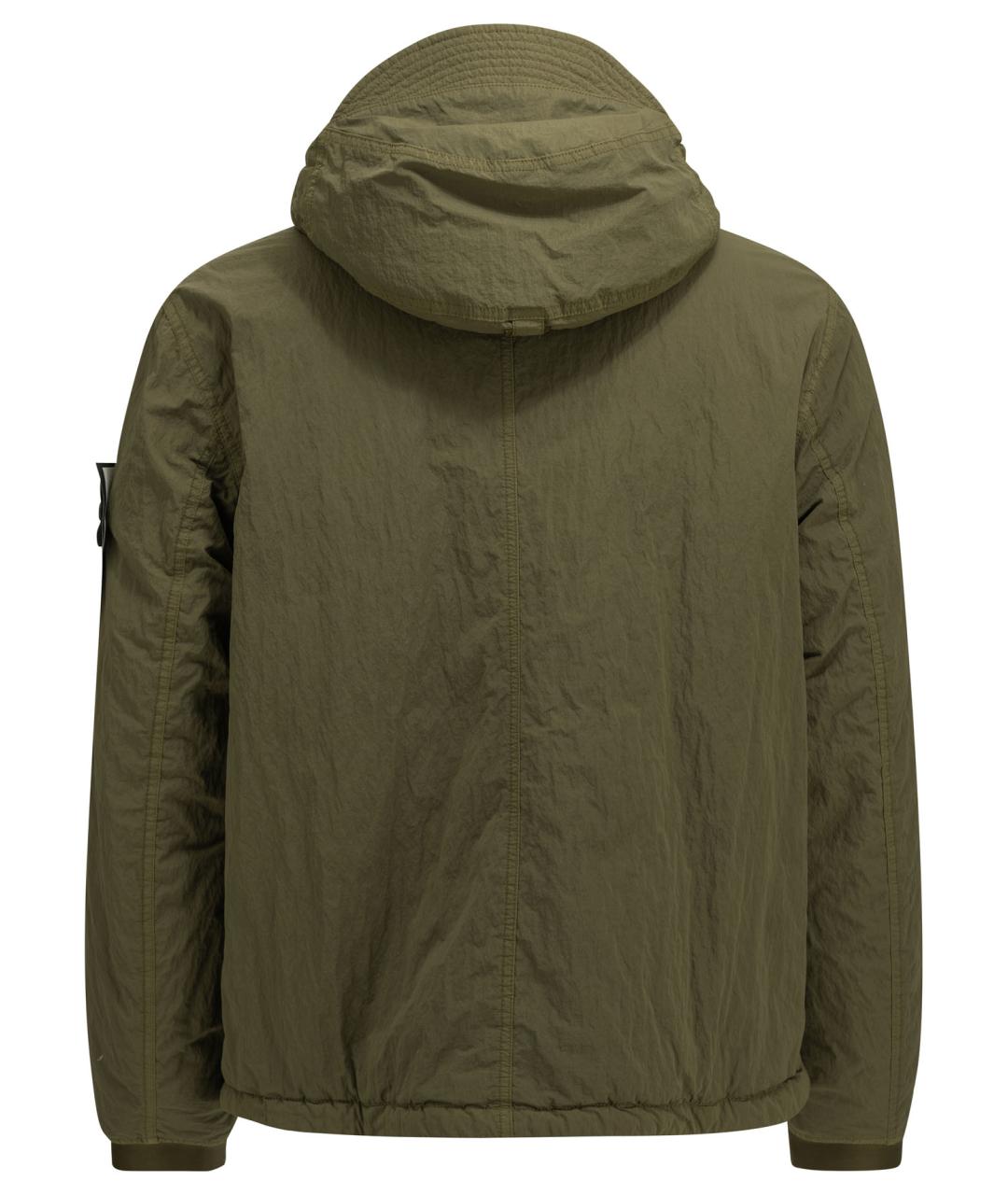 STONE ISLAND Зеленая полиамидовая куртка, фото 2
