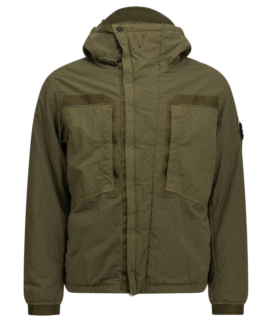 STONE ISLAND Зеленая полиамидовая куртка, фото 1