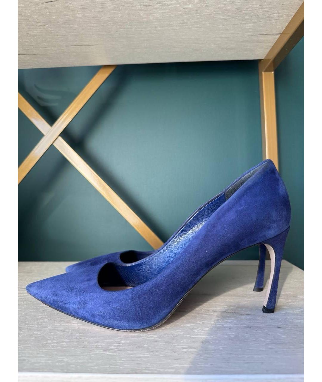 MIU MIU Фиолетовые замшевые туфли, фото 4