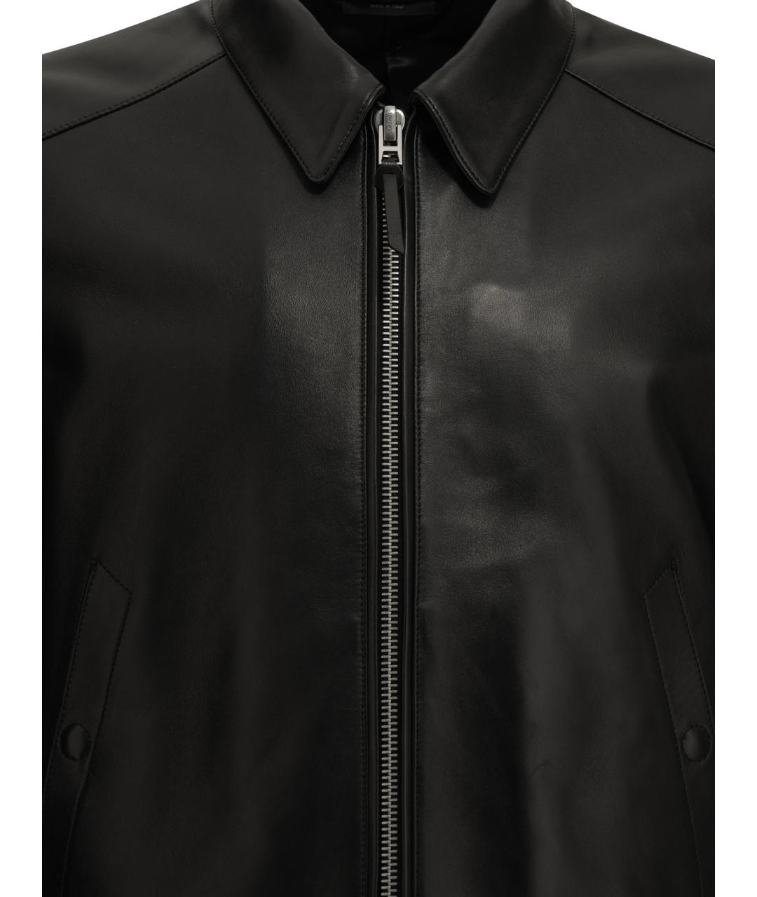 TOM FORD Черная кожаная куртка, фото 3
