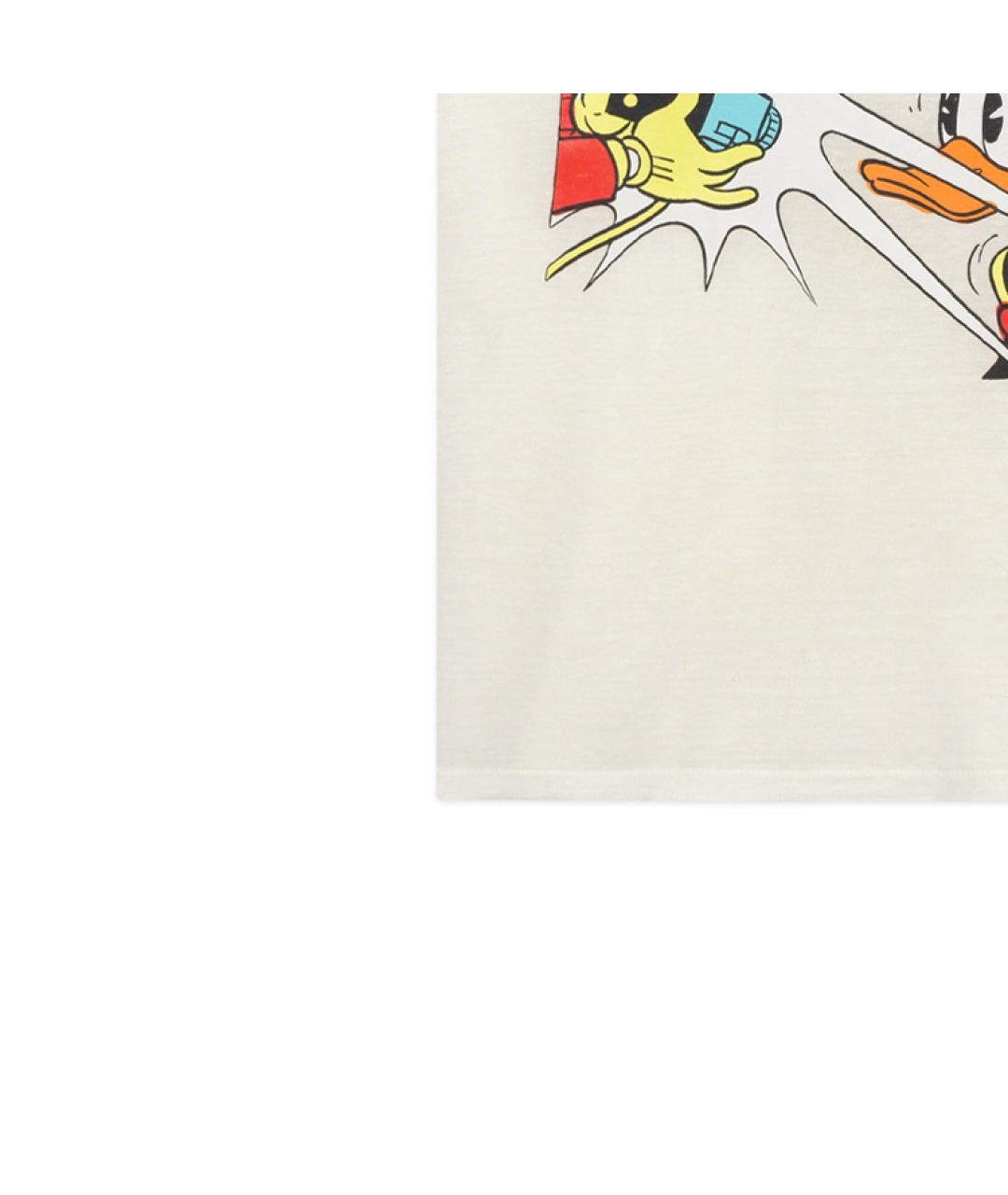 GUCCI Белая футболка, фото 4