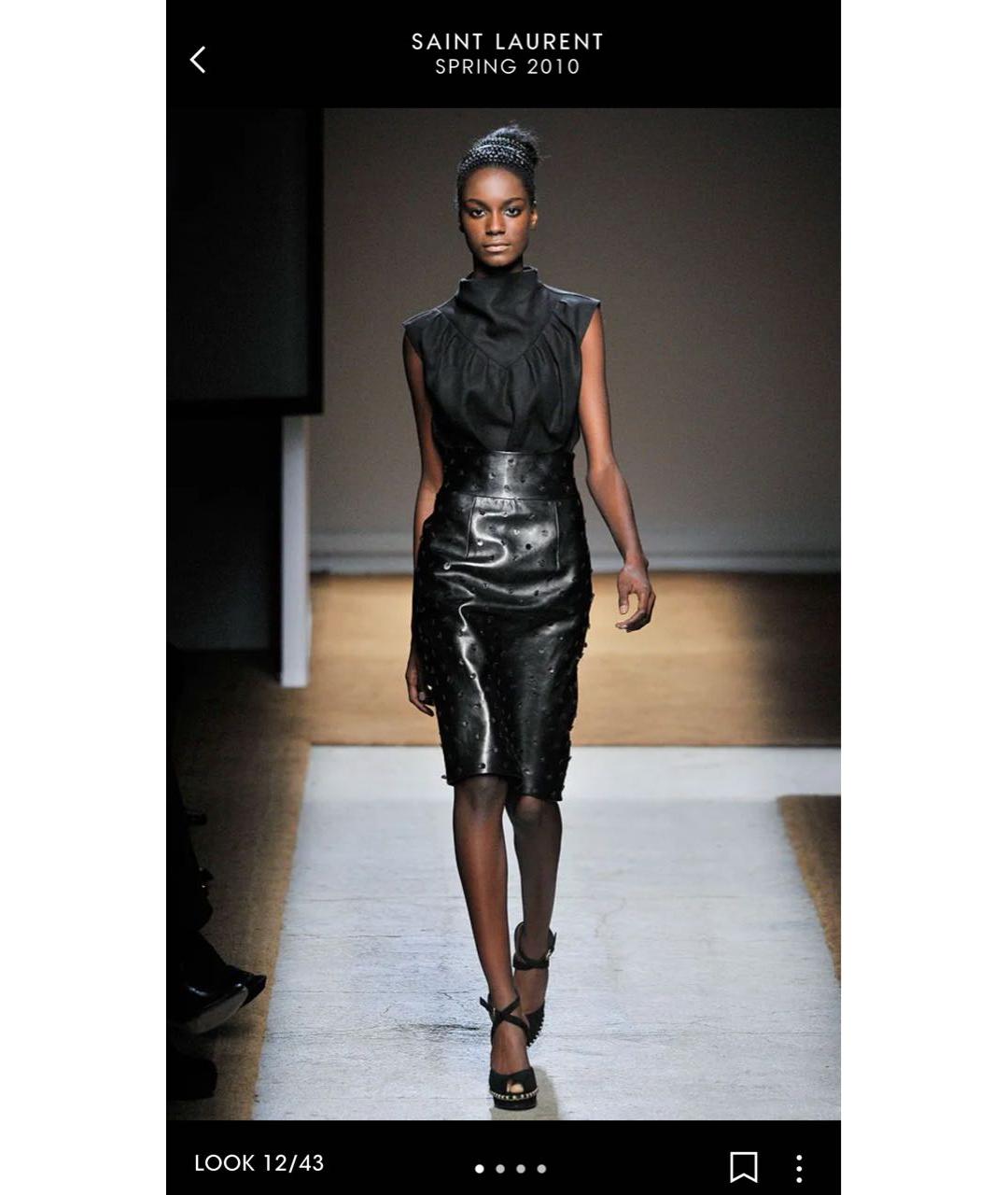 SAINT LAURENT Фиолетовая шелковая блузы, фото 8