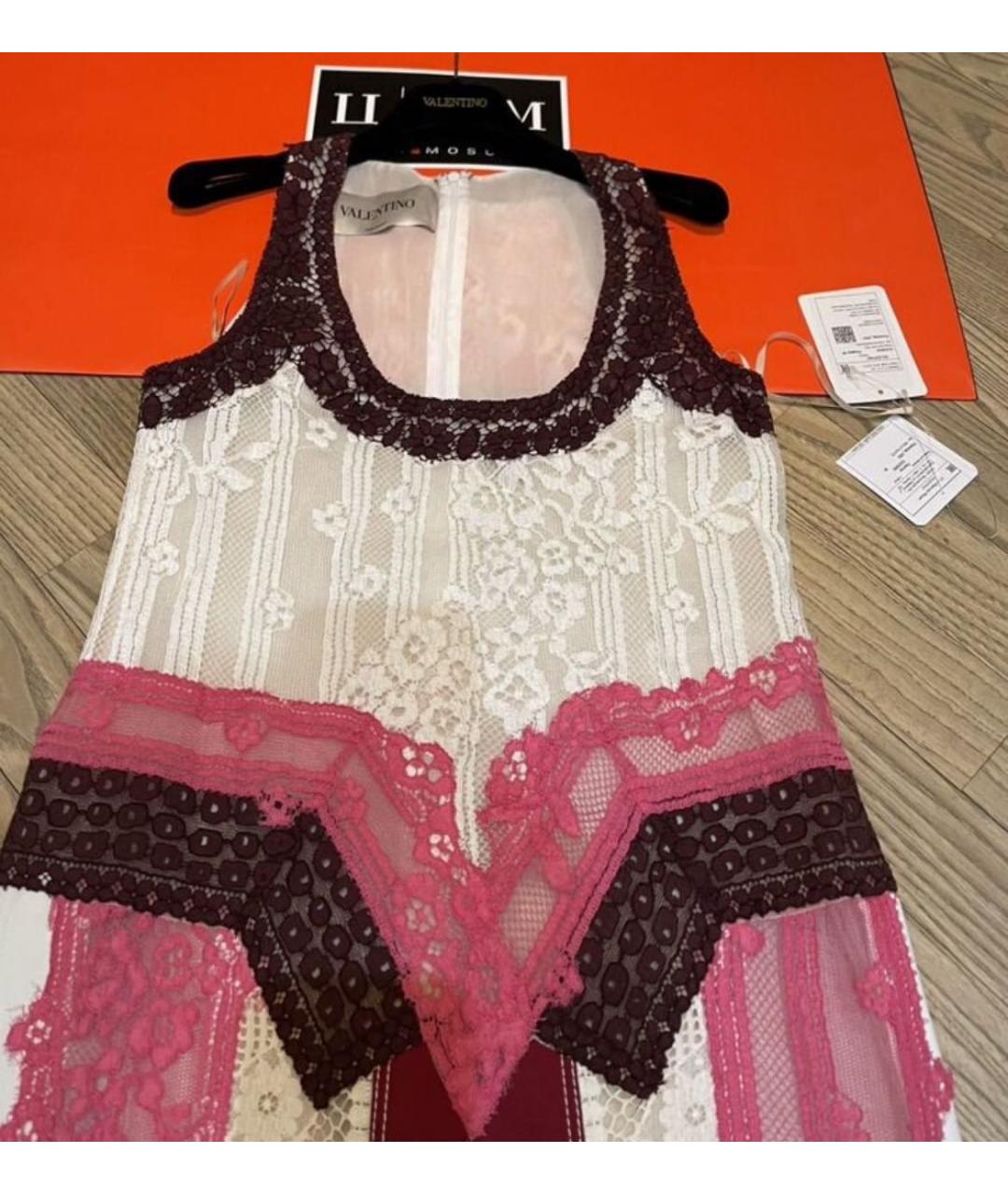 VALENTINO Бордовое шелковое вечернее платье, фото 4