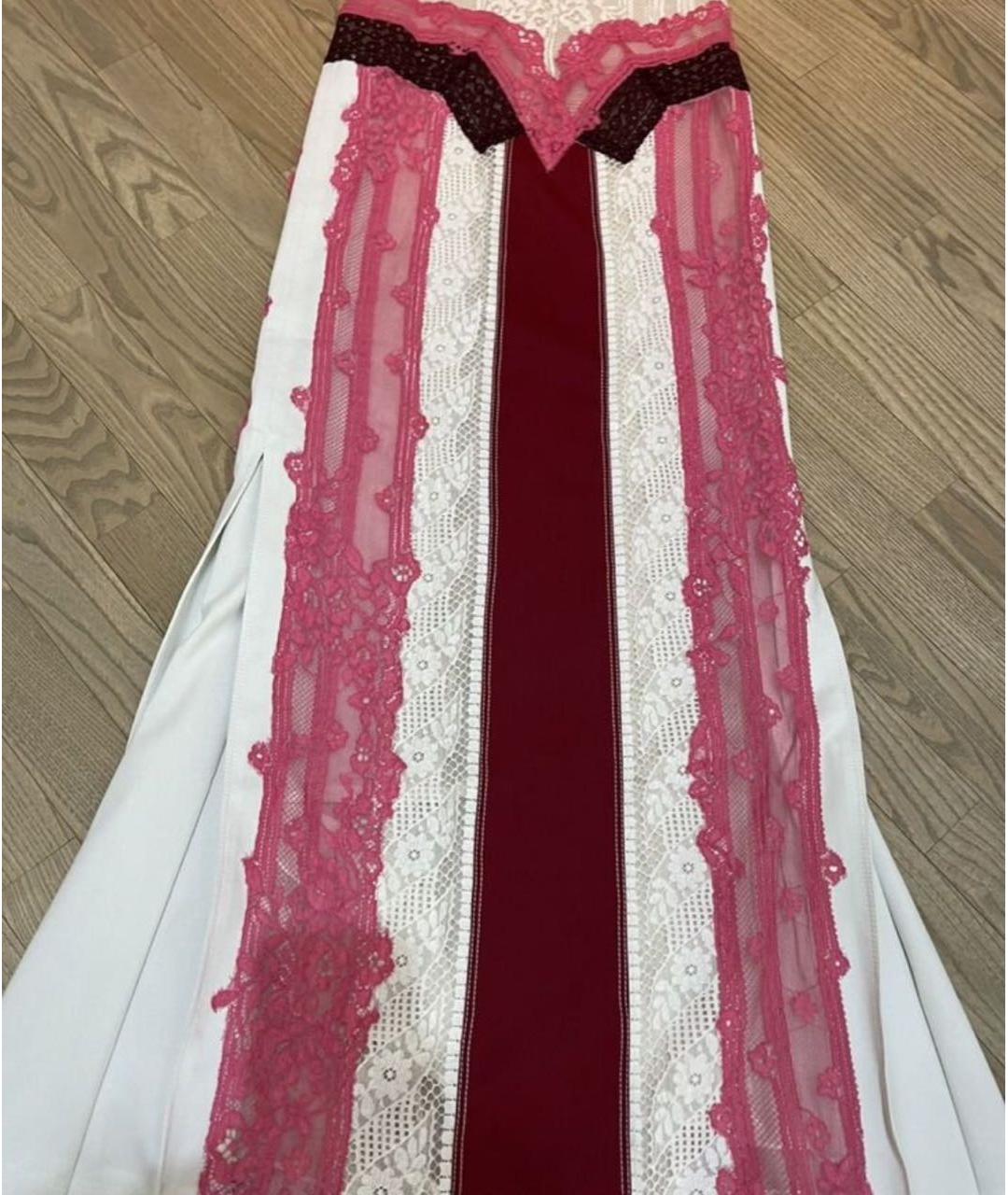 VALENTINO Бордовое шелковое вечернее платье, фото 2