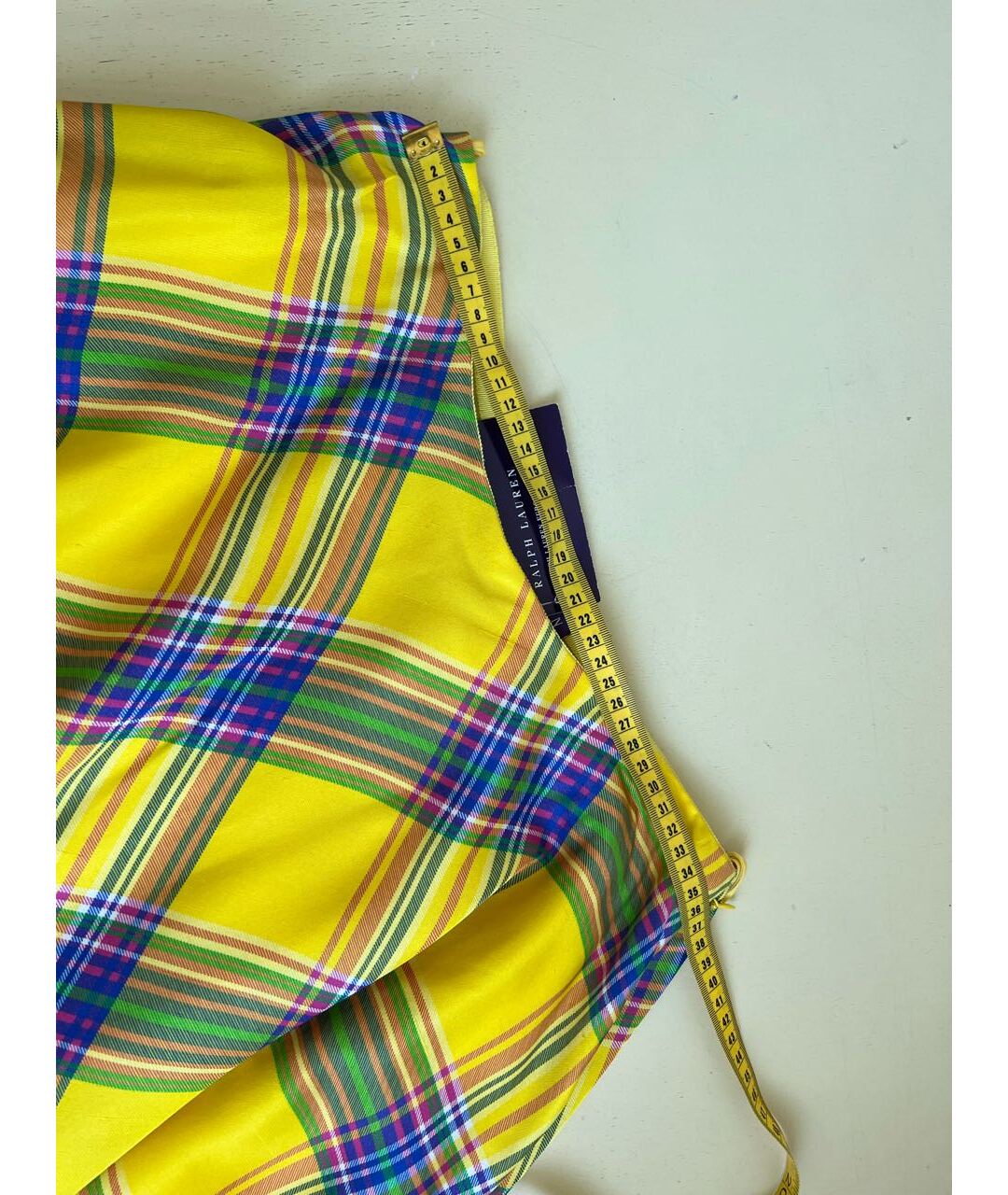 RALPH LAUREN PURPLE LABEL Мульти шелковая юбка миди, фото 4