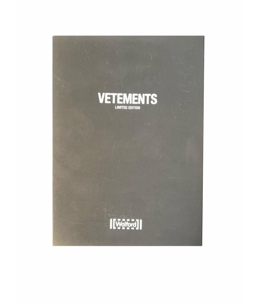 VETEMENTS Черные носки, чулки и колготы, фото 1