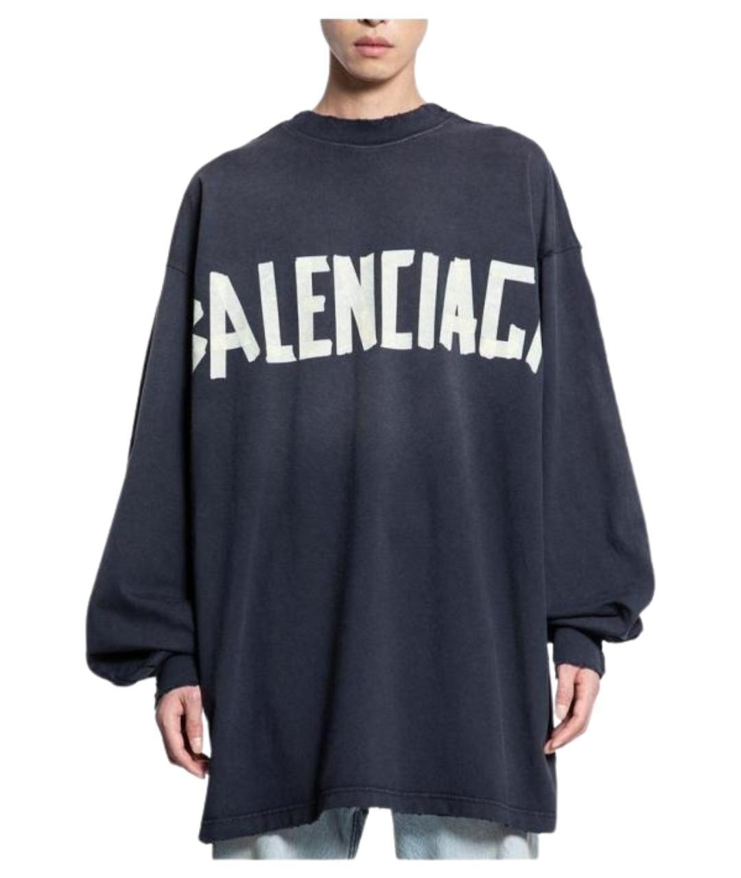 BALENCIAGA Серая футболка, фото 1