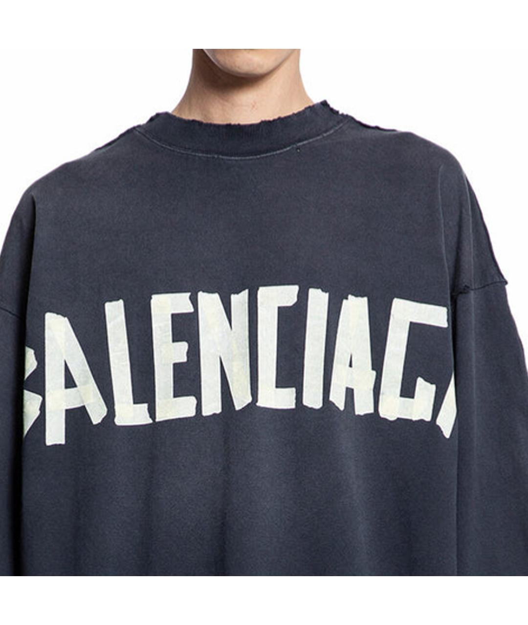 BALENCIAGA Серая футболка, фото 4