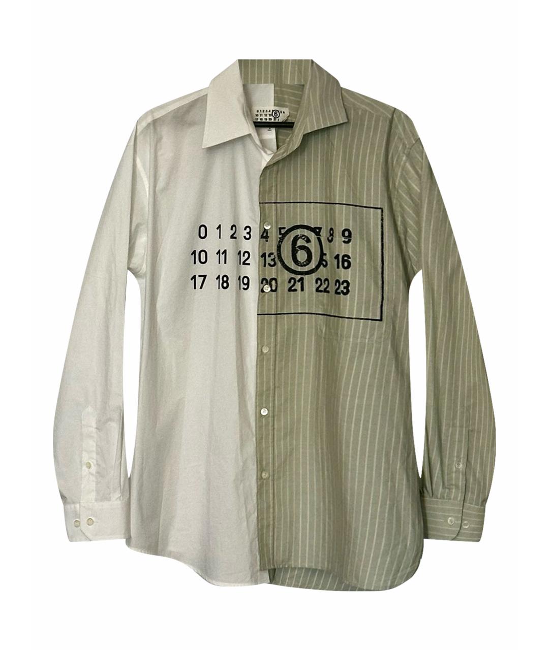 MM6 MAISON MARGIELA Хлопковая кэжуал рубашка, фото 1