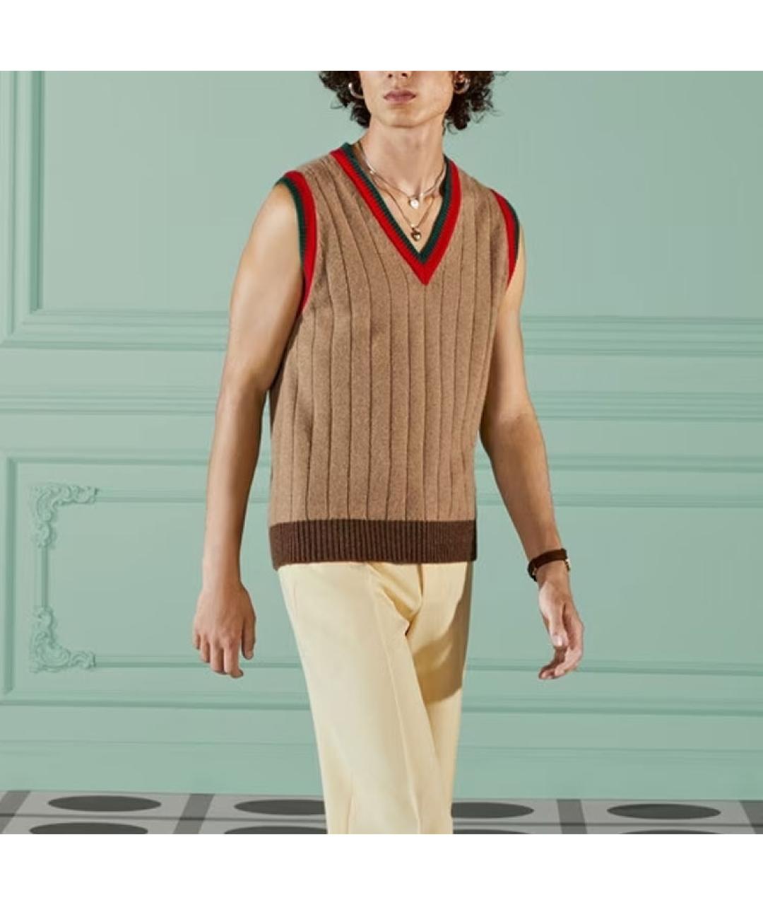 GUCCI Бежевая жилетка, фото 4