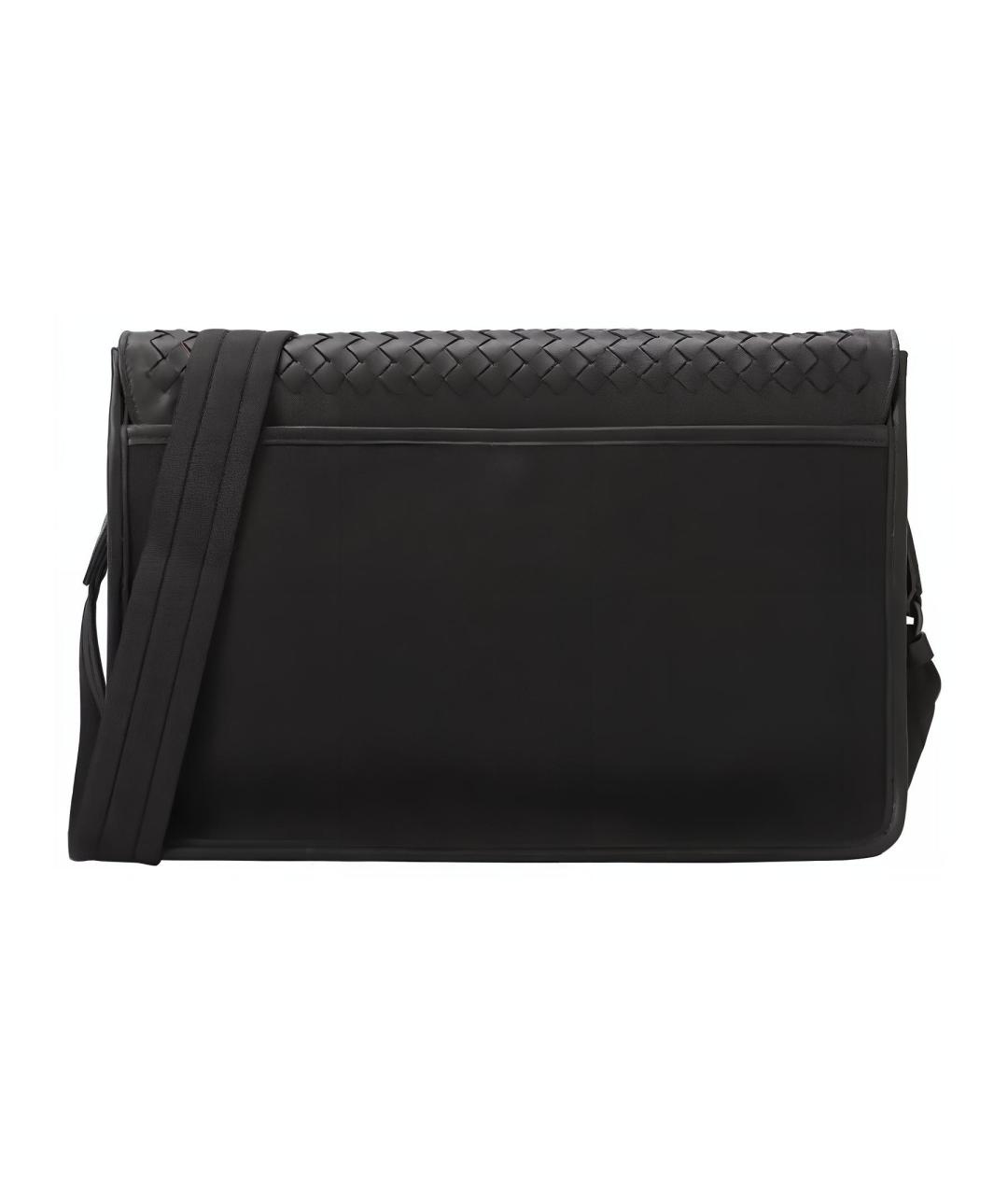 BOTTEGA VENETA Черный нейлоновый портфель, фото 3