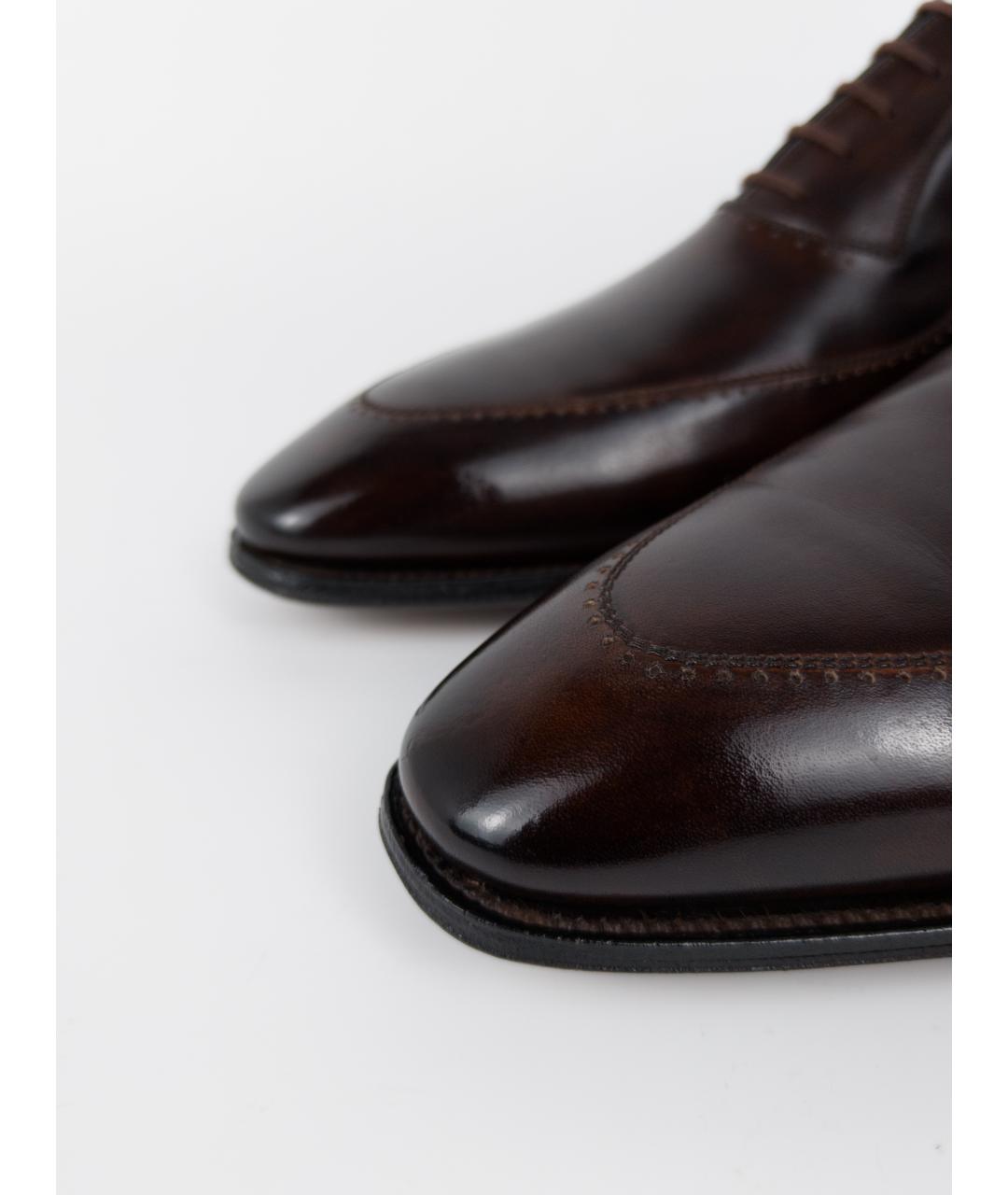 JOHN LOBB Коричневые кожаные туфли, фото 8