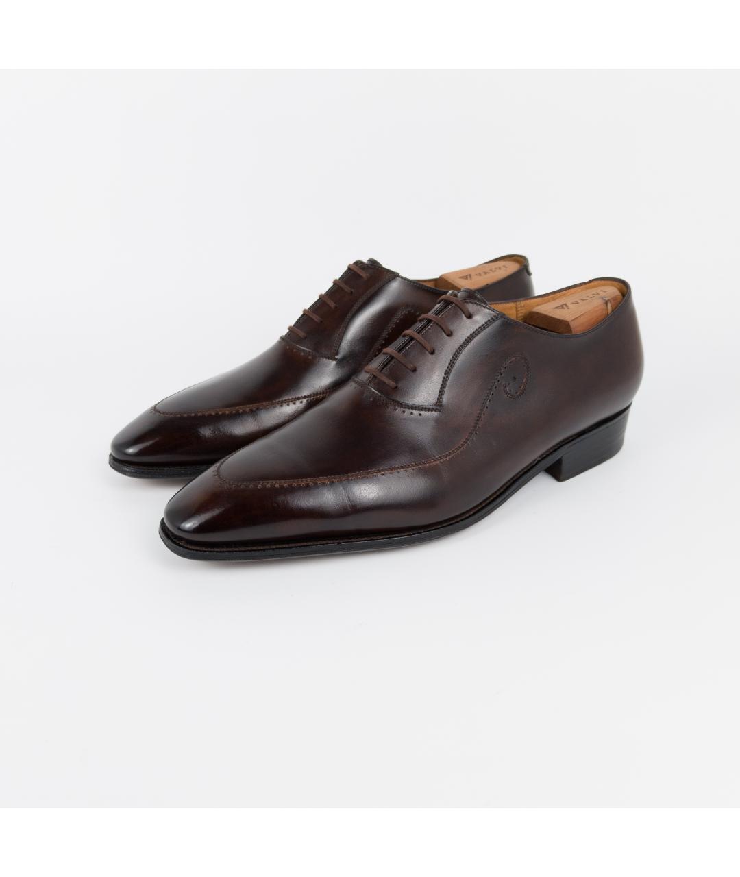 JOHN LOBB Коричневые кожаные туфли, фото 6
