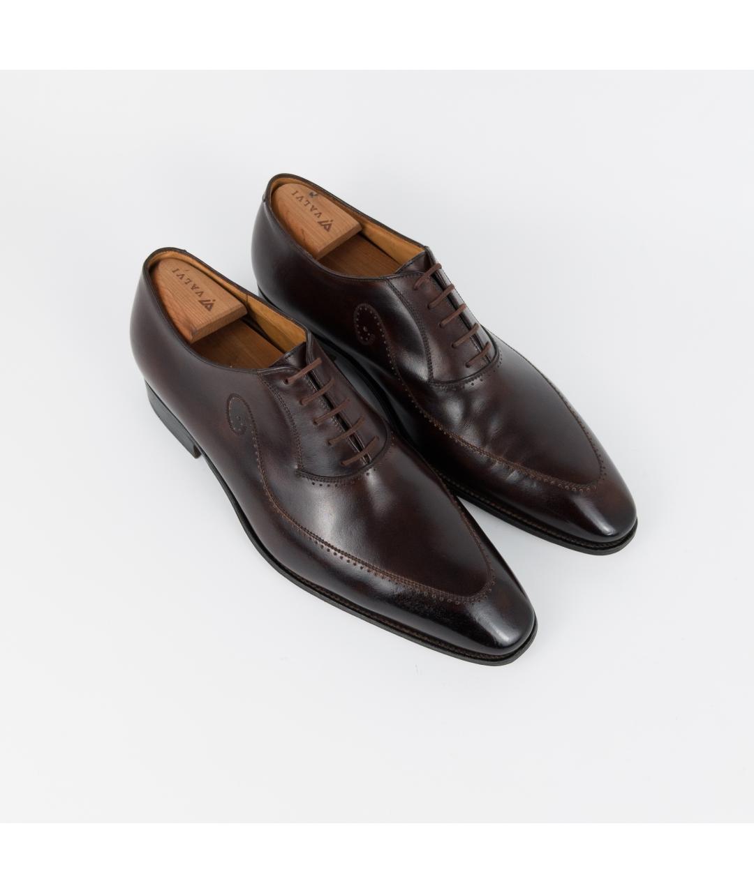 JOHN LOBB Коричневые кожаные туфли, фото 3