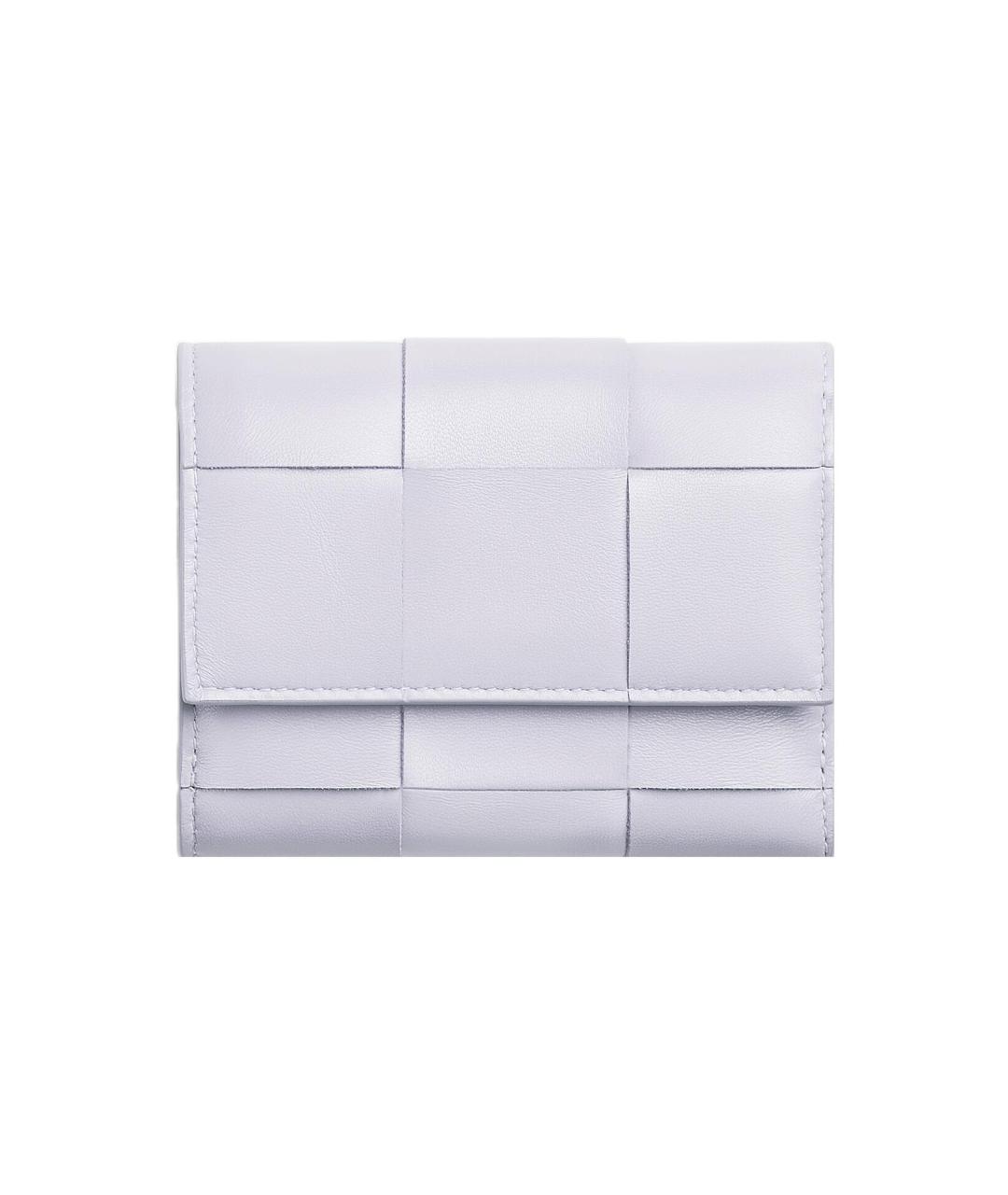 BOTTEGA VENETA Фиолетовый кожаный кошелек, фото 1