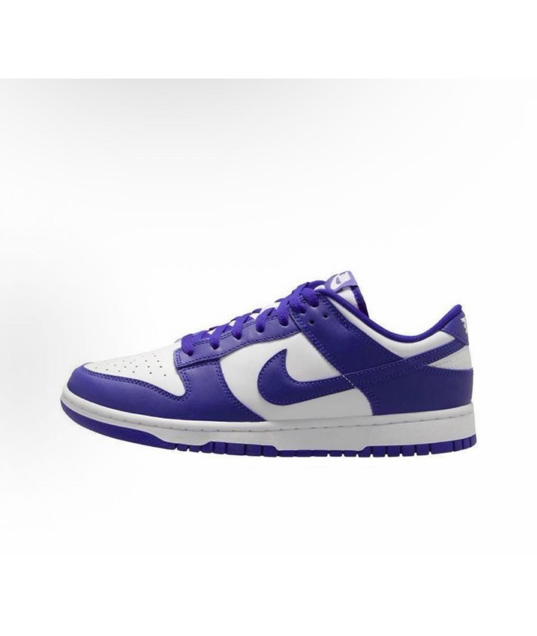 NIKE Фиолетовые кожаные низкие кроссовки / кеды, фото 9
