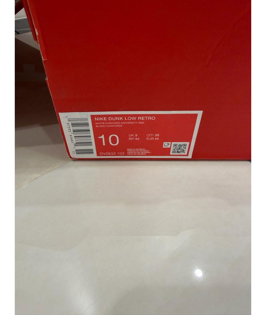 NIKE Фиолетовые кожаные низкие кроссовки / кеды, фото 7