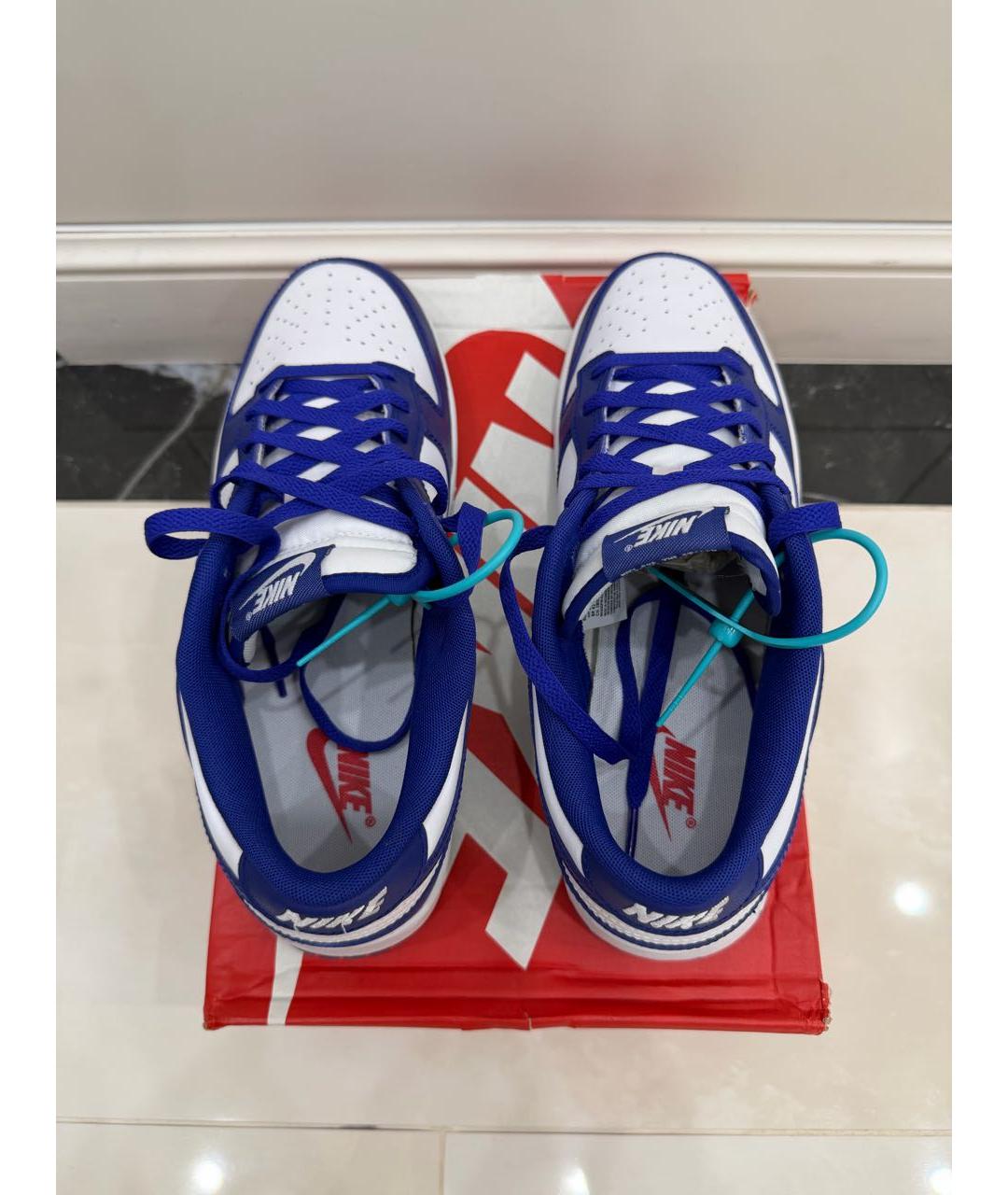 NIKE Фиолетовые кожаные низкие кроссовки / кеды, фото 3