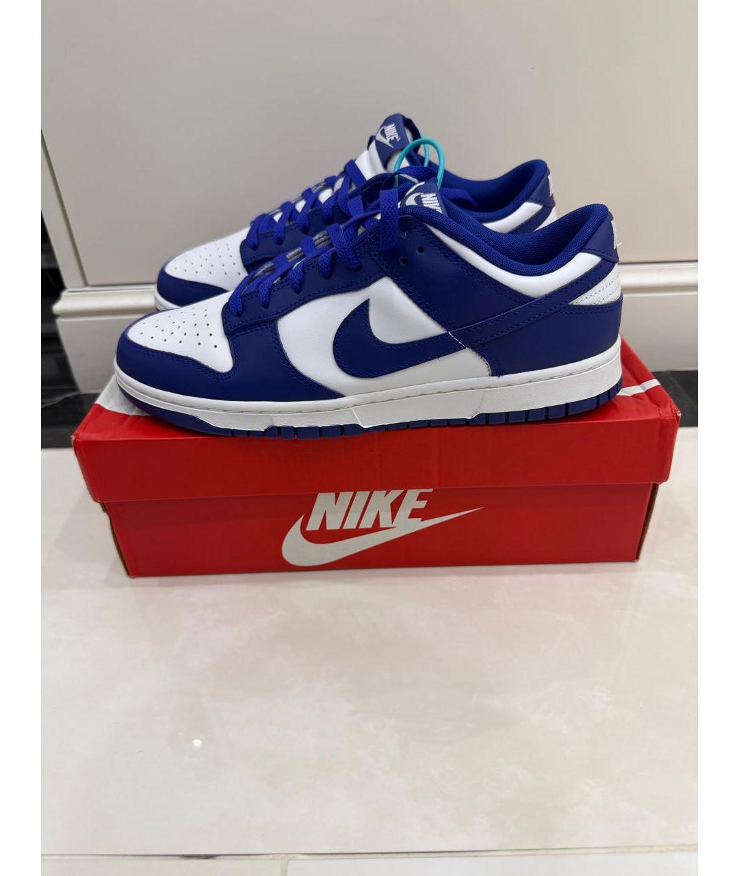 NIKE Фиолетовые кожаные низкие кроссовки / кеды, фото 2