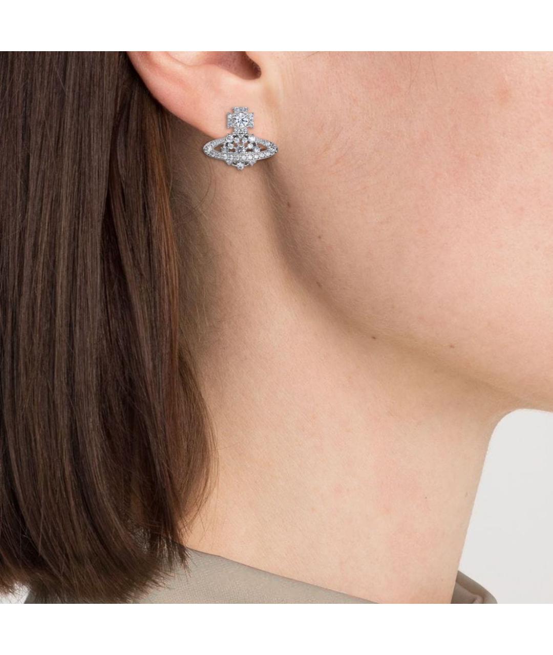 VIVIENNE WESTWOOD Серебряные латунные серьги, фото 3