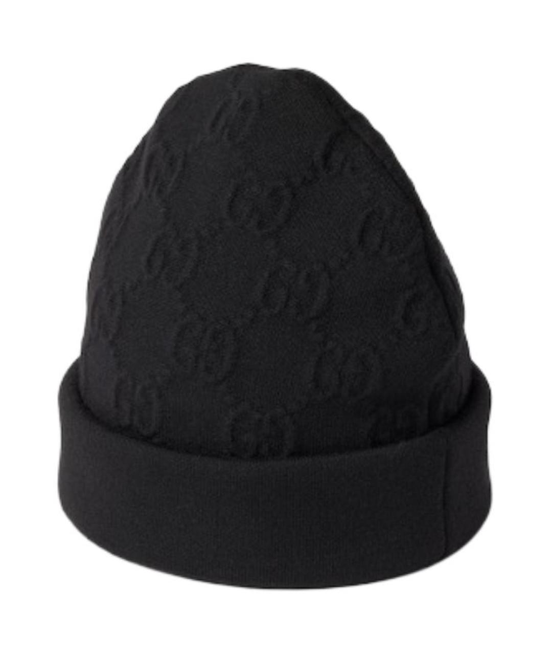 GUCCI Черная шапка, фото 2