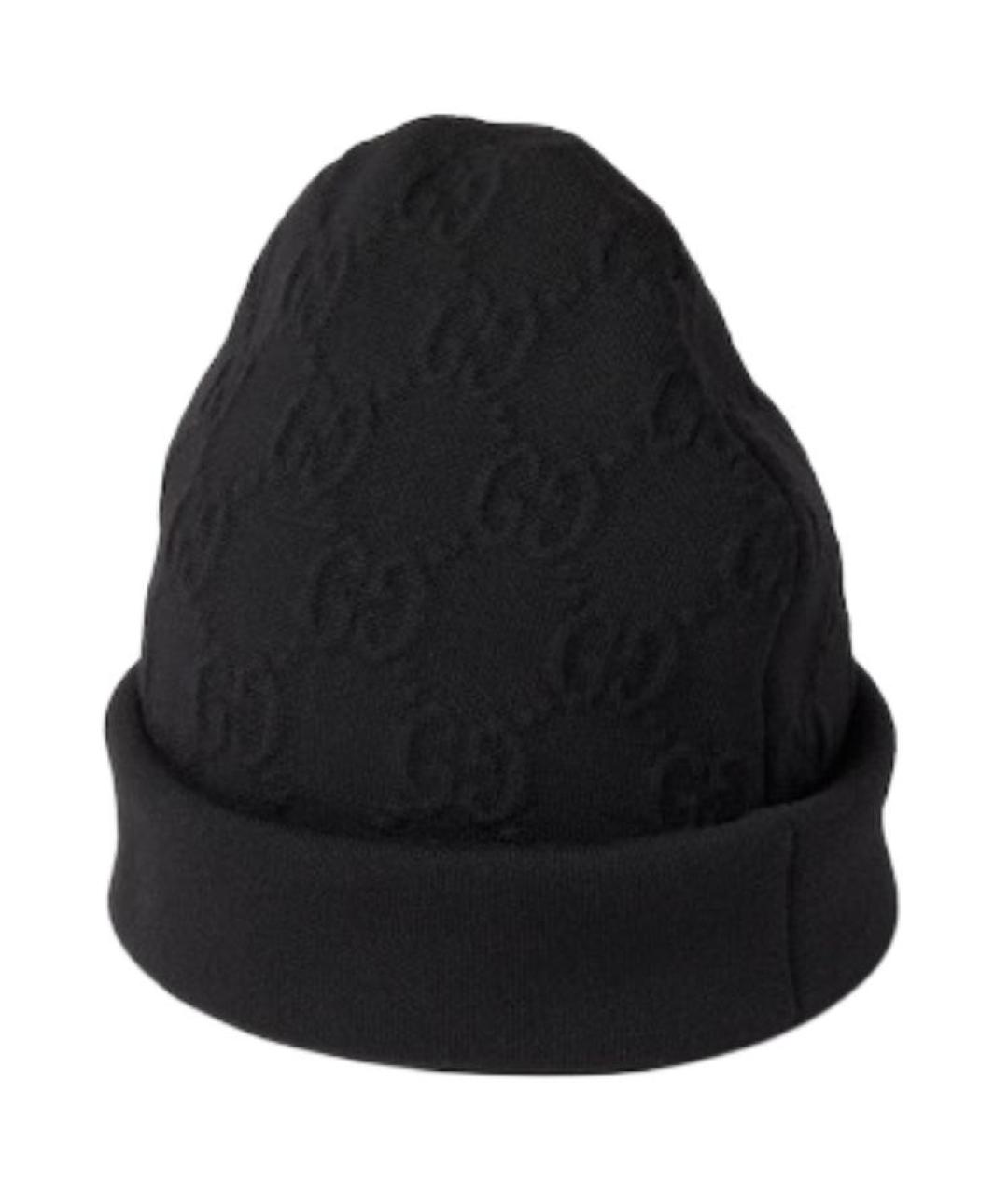 GUCCI Черная шапка, фото 1