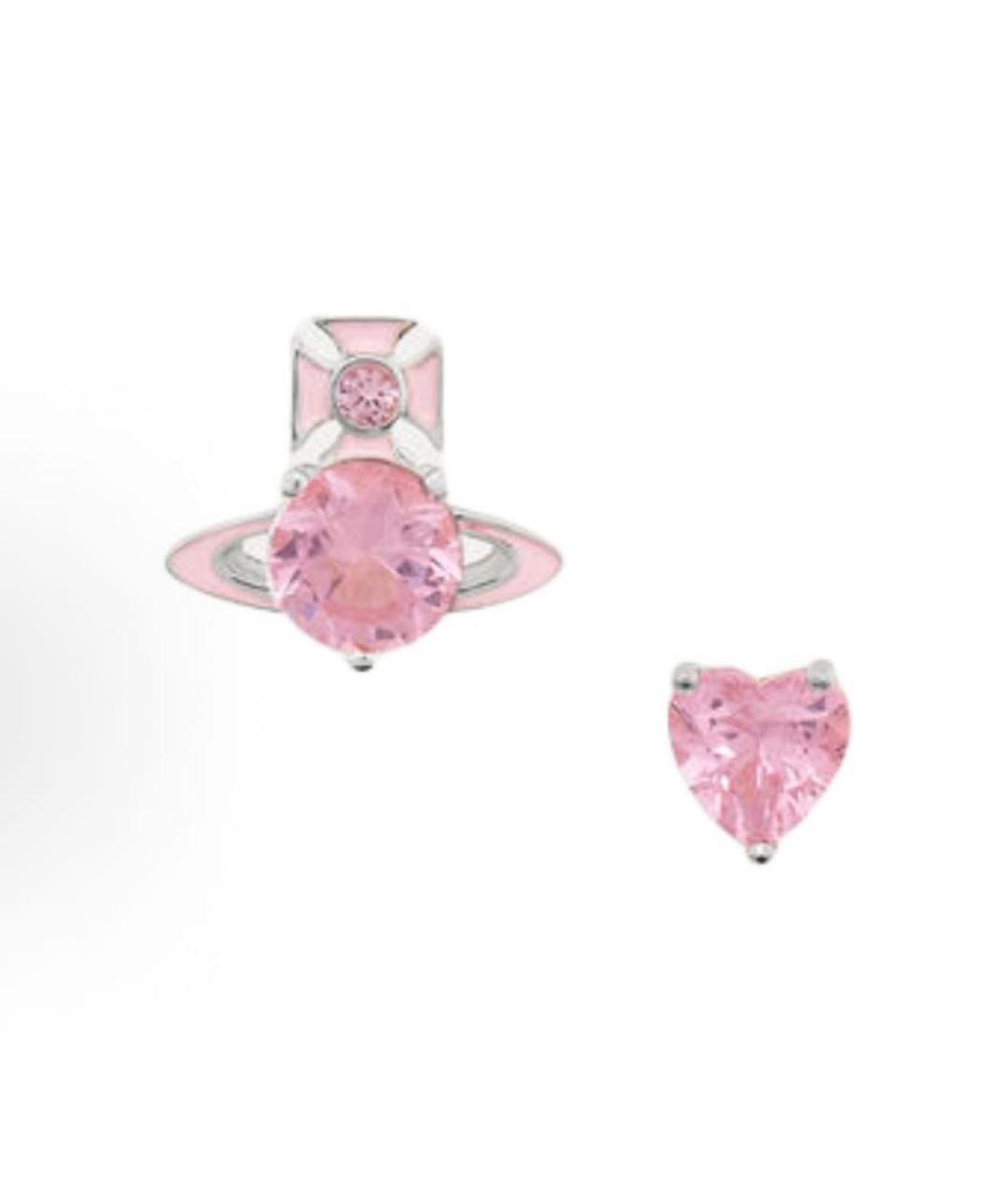 VIVIENNE WESTWOOD Розовые латунные серьги, фото 5