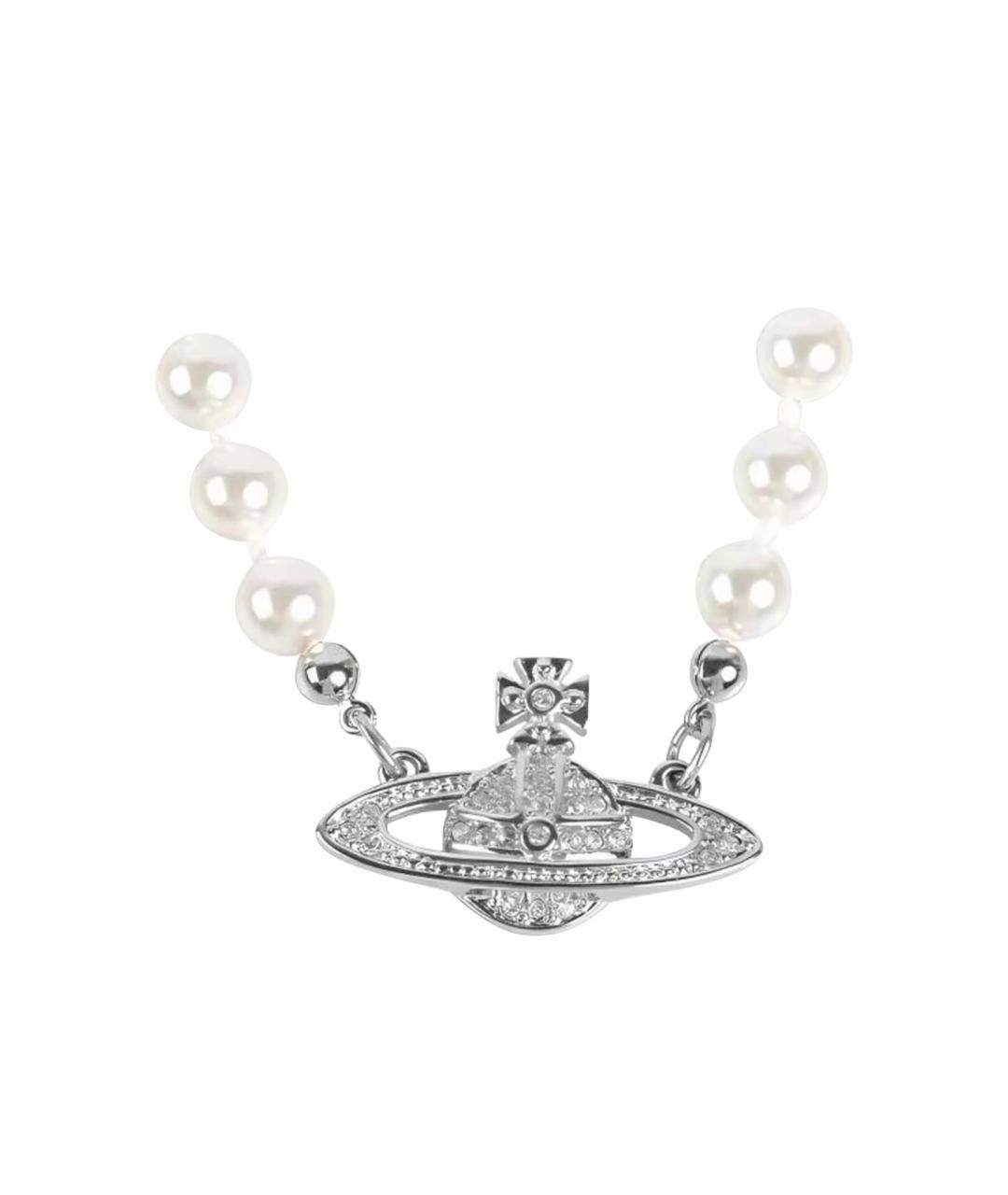 VIVIENNE WESTWOOD Серебряное жемчужное колье, фото 1
