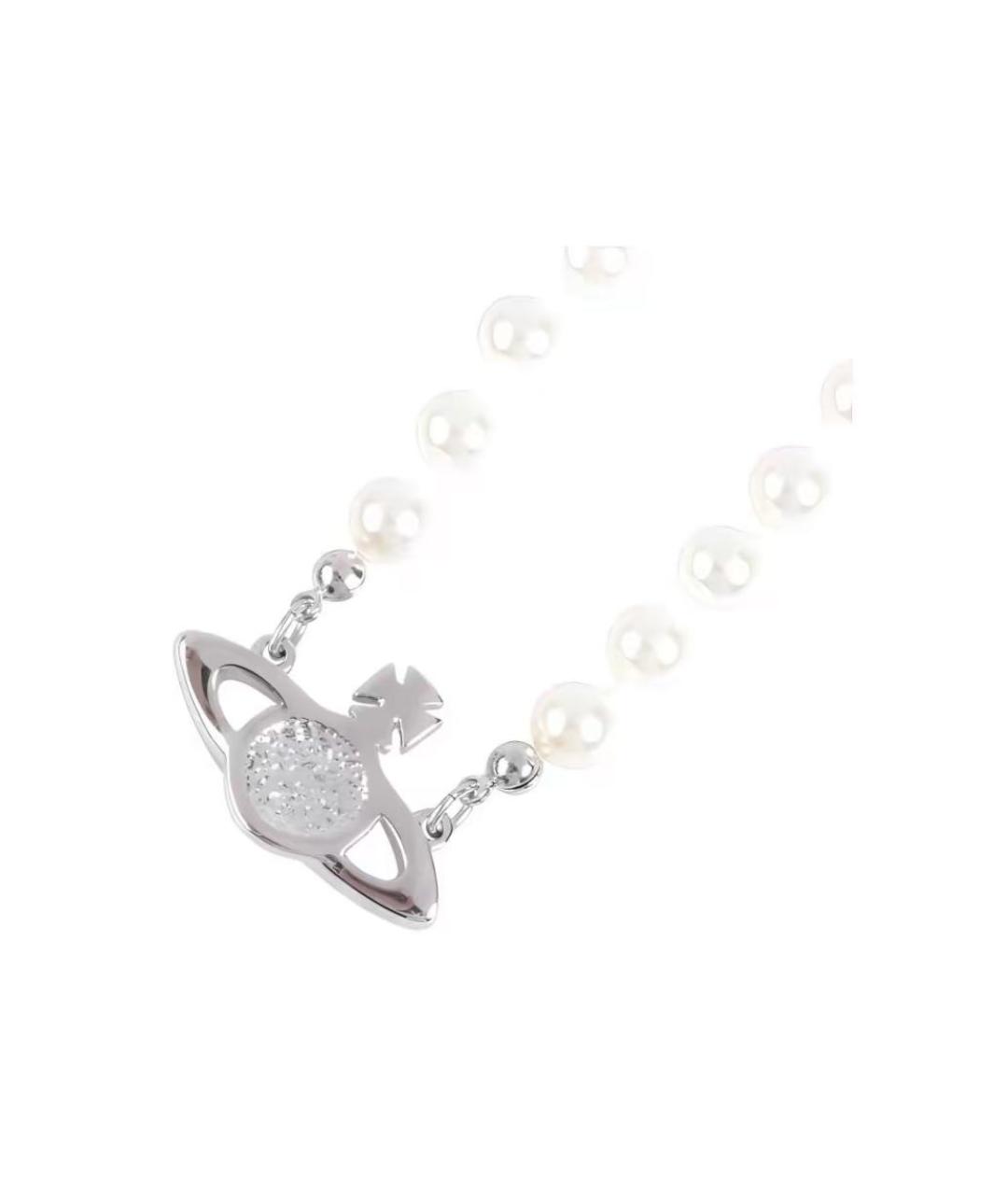 VIVIENNE WESTWOOD Серебряное жемчужное колье, фото 2