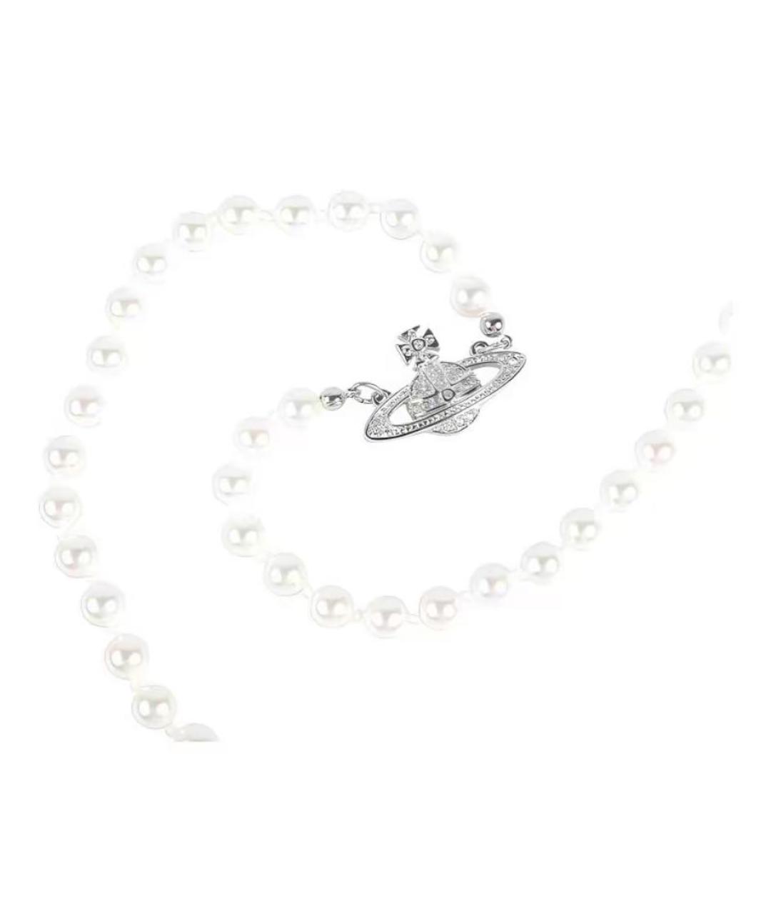 VIVIENNE WESTWOOD Серебряное жемчужное колье, фото 3