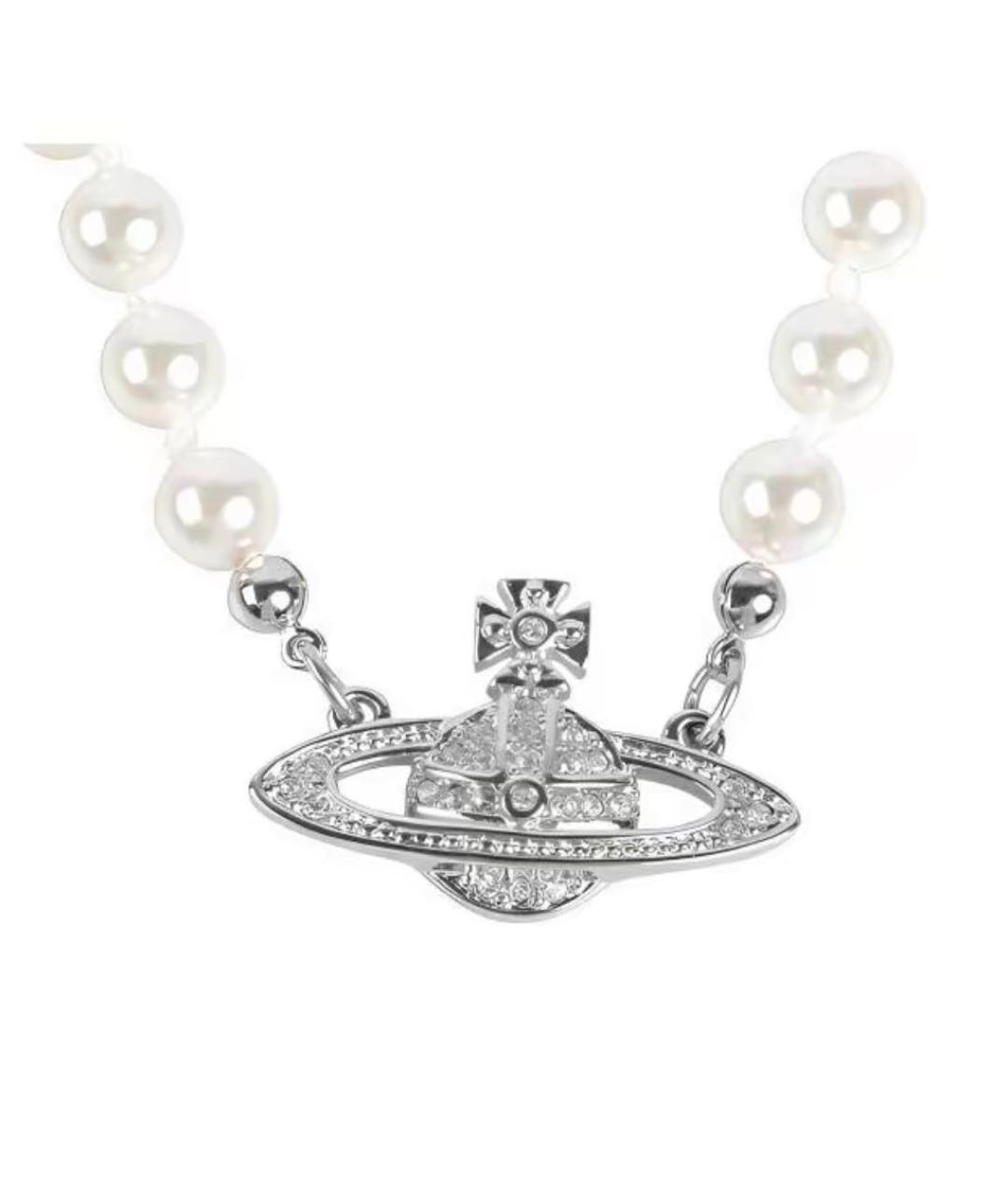VIVIENNE WESTWOOD Серебряное жемчужное колье, фото 6