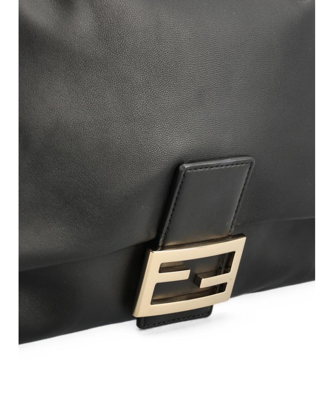FENDI Черная кожаная сумка через плечо, фото 3