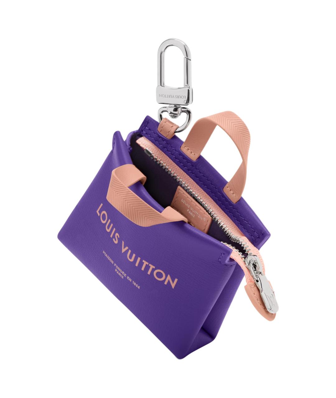 LOUIS VUITTON Фиолетовый брелок, фото 2